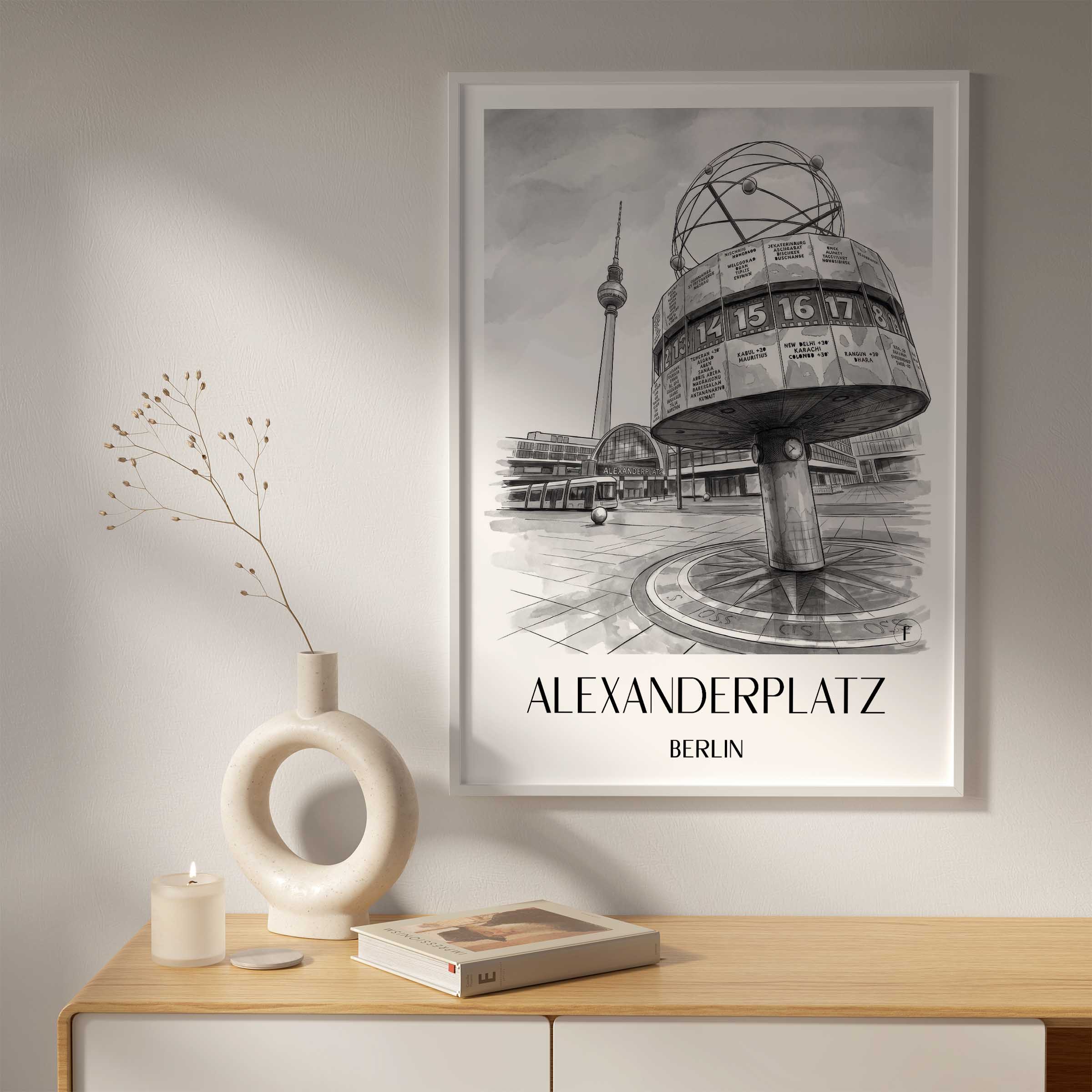alexanderplatz-berlin-deutschland-poster-aquarell-schwarz-weiss