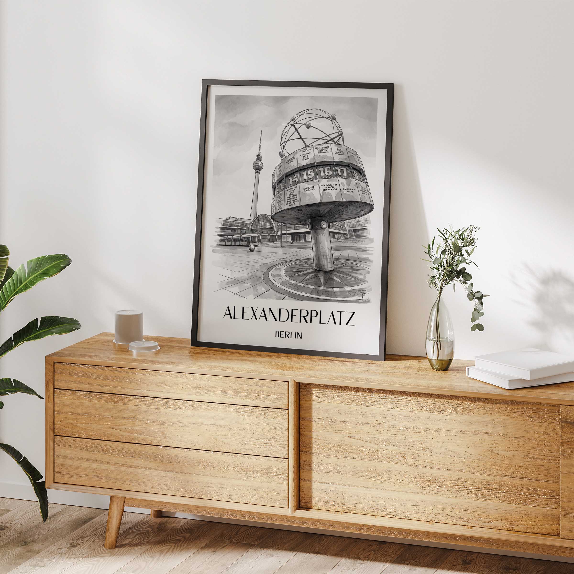 alexanderplatz-berlin-deutschland-poster-aquarell-schwarz-weiss