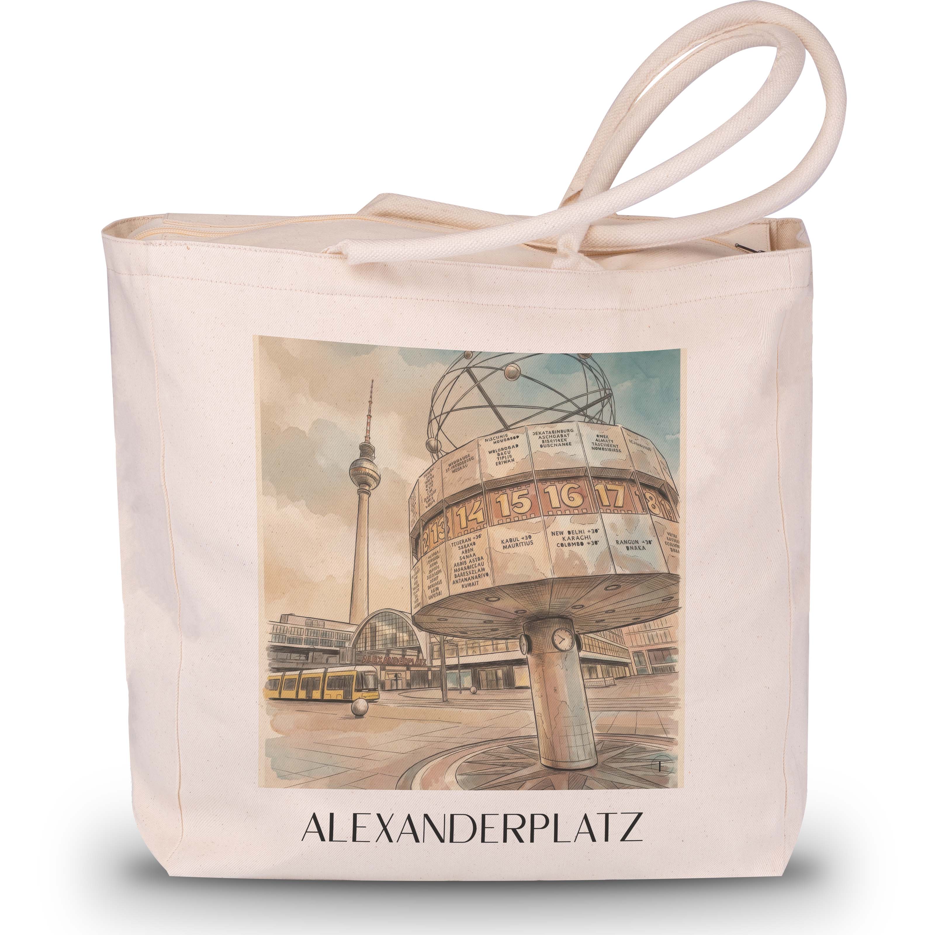 alexanderplatz-berlin-deutschland-einkaufstasche-aquarell