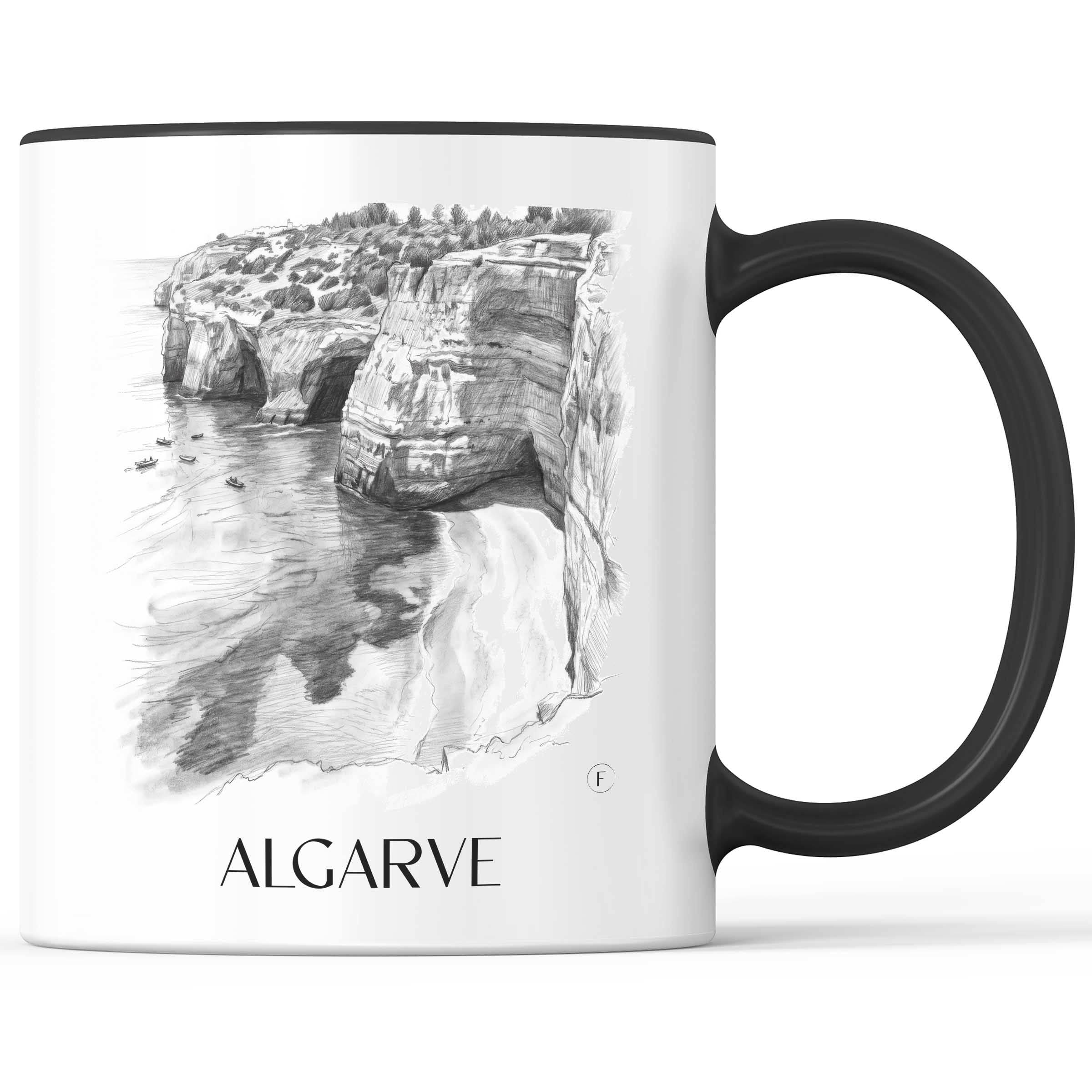 algarve-portugal-kaffeebecher-bleistift-zeichnung-drawing