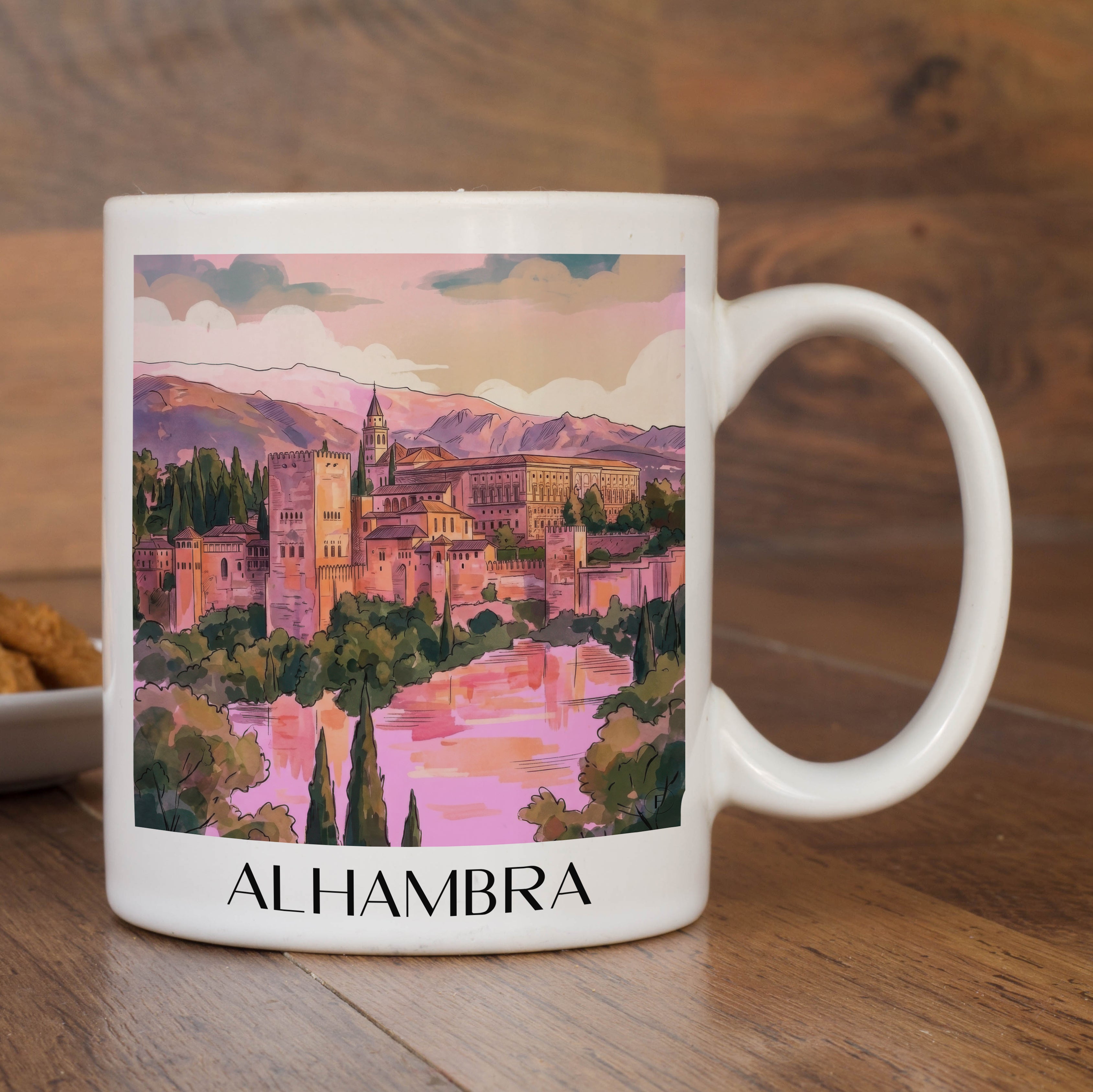 alhambra-granada-spanien-kaffeebecher-aquarell-pink-rosa