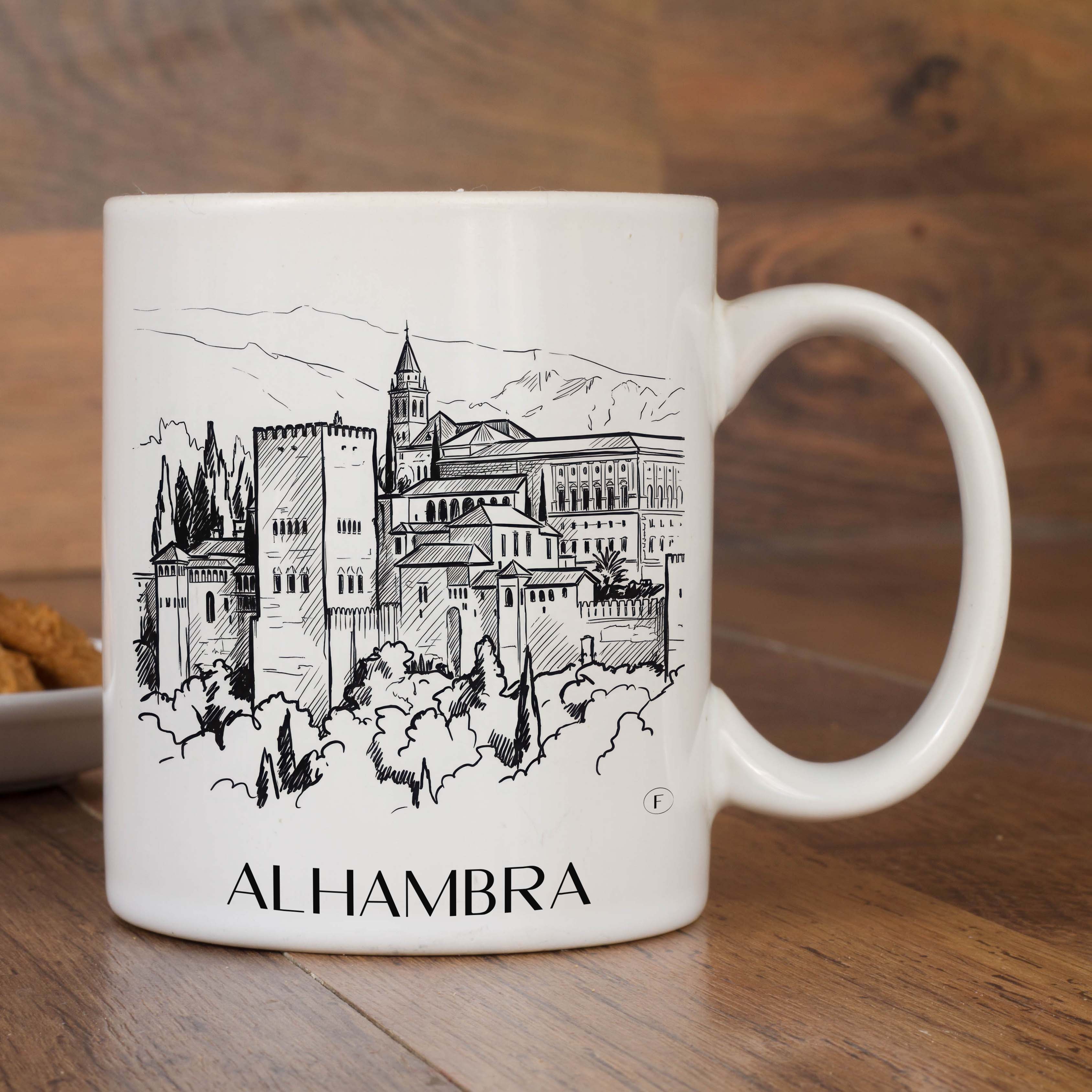 alhambra-granada-spanien-kaffeebecher-skizze