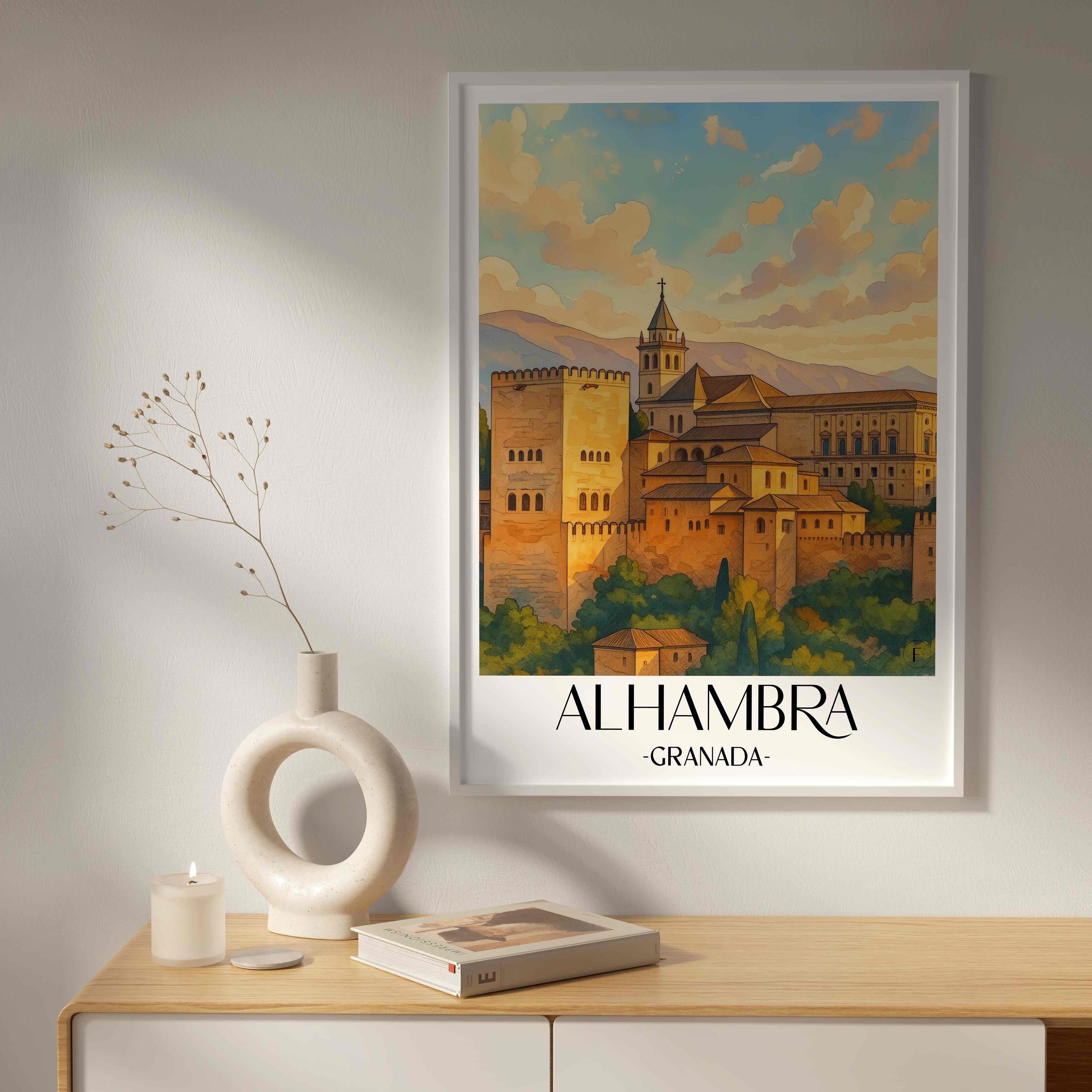 alhambra-granada-spanien-poster-aquarell