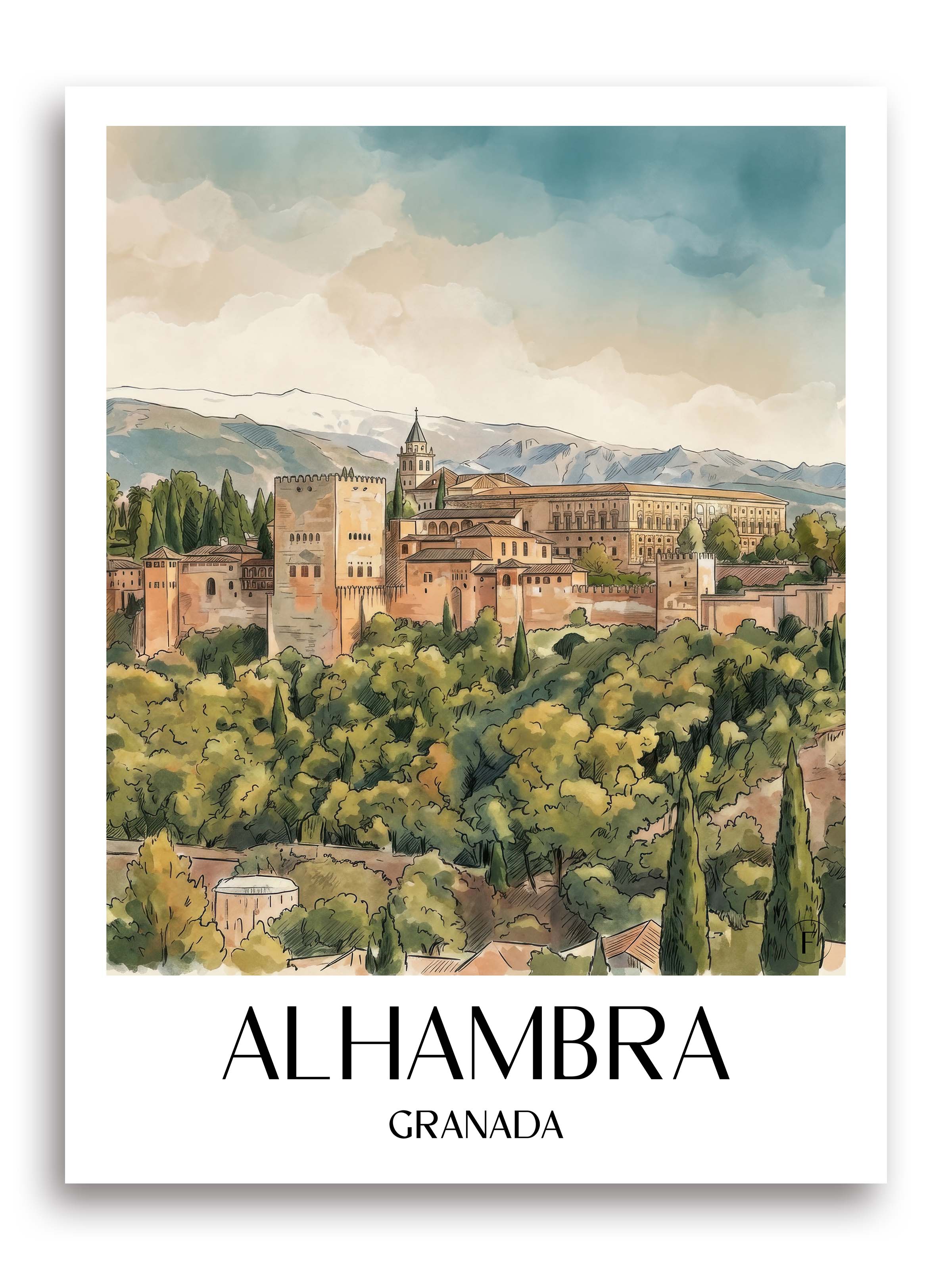 alhambra-granada-spanien-poster-aquarell
