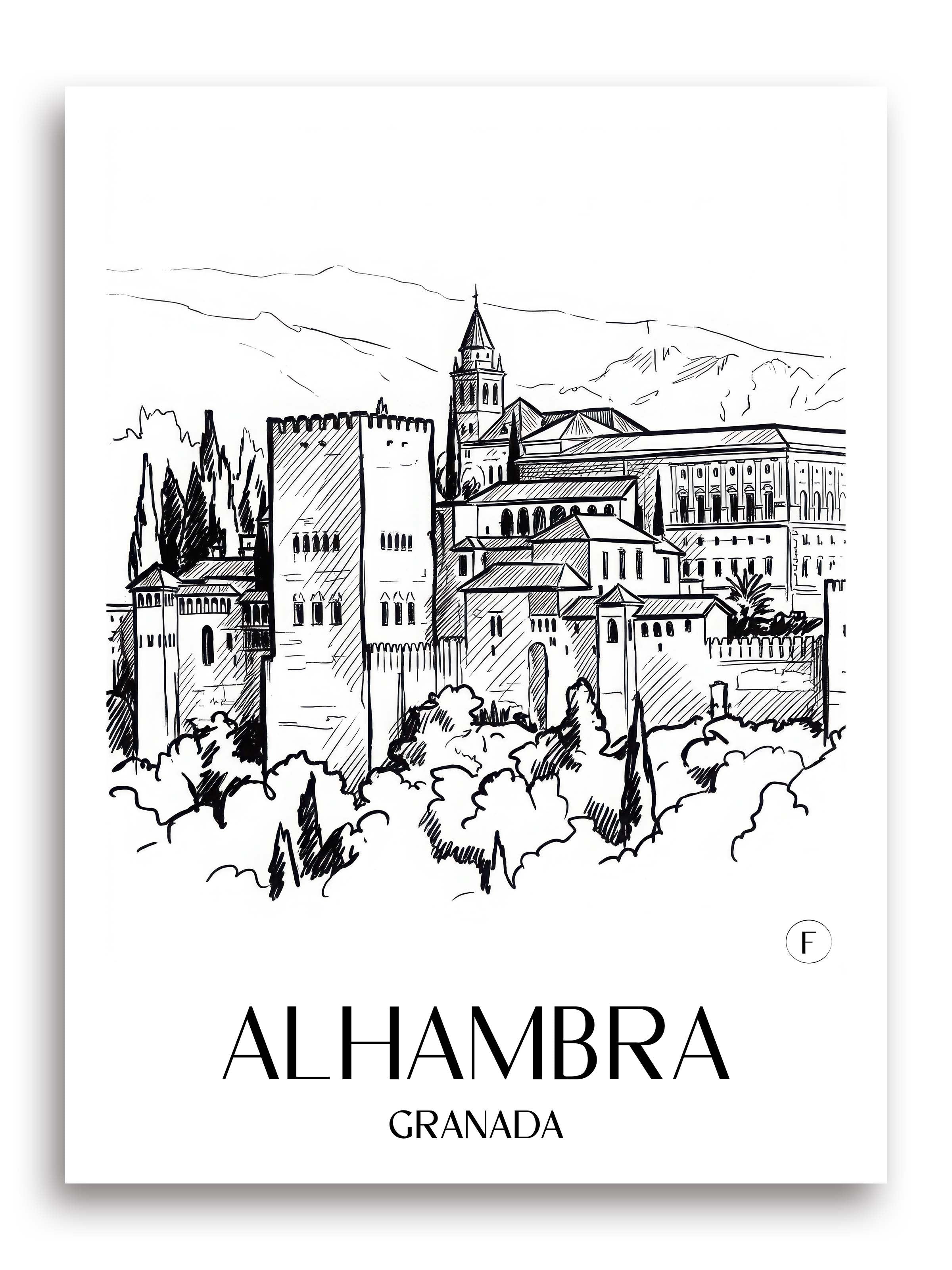alhambra-granada-spanien-poster-skizze