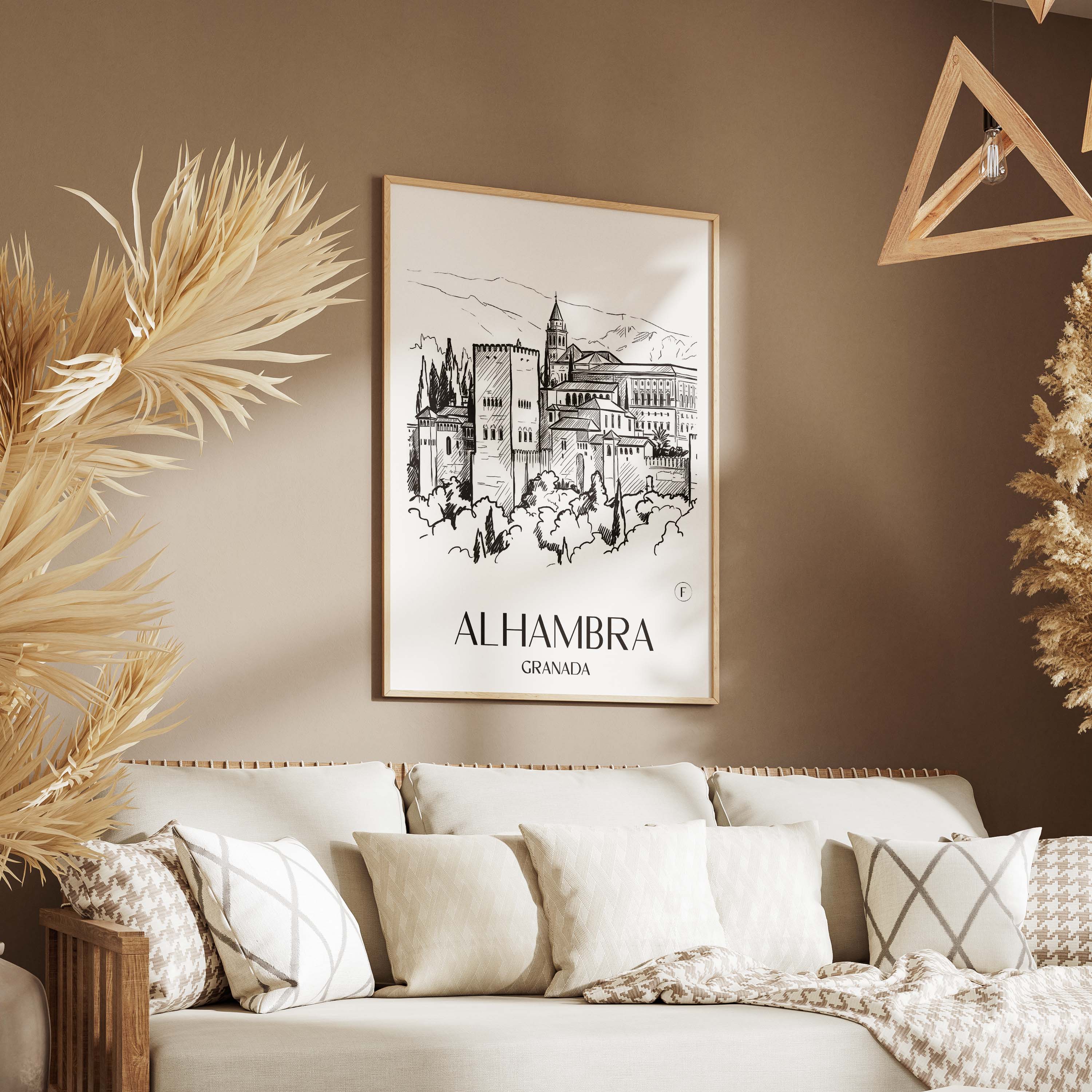 alhambra-granada-spanien-poster-skizze