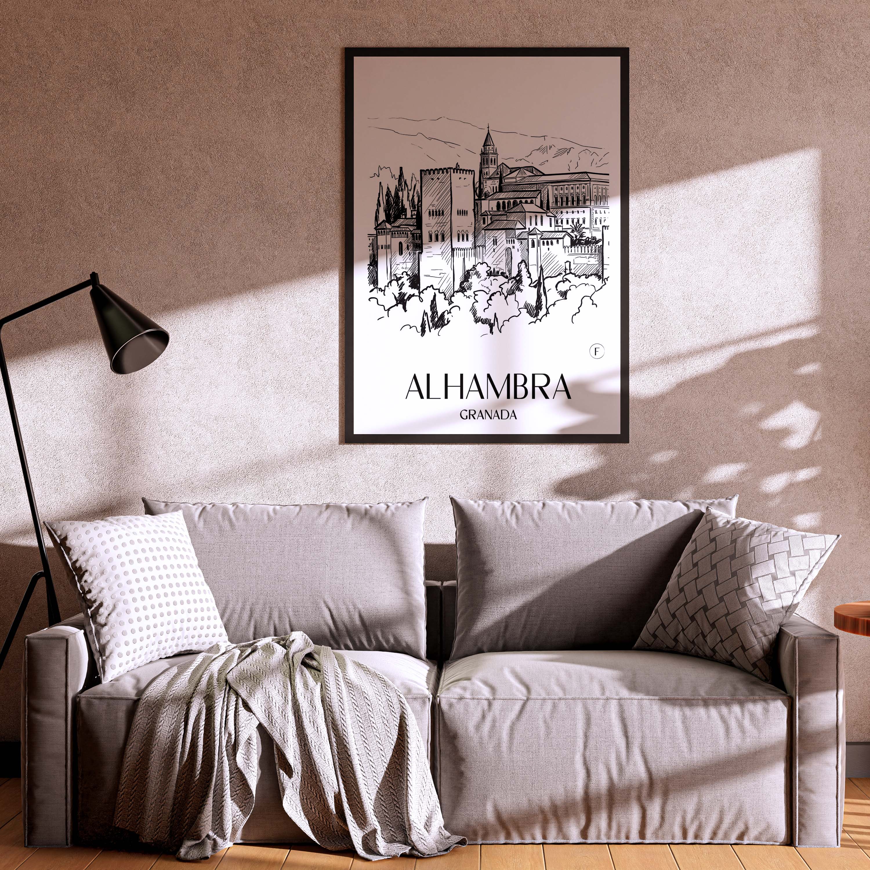 alhambra-granada-spanien-poster-skizze