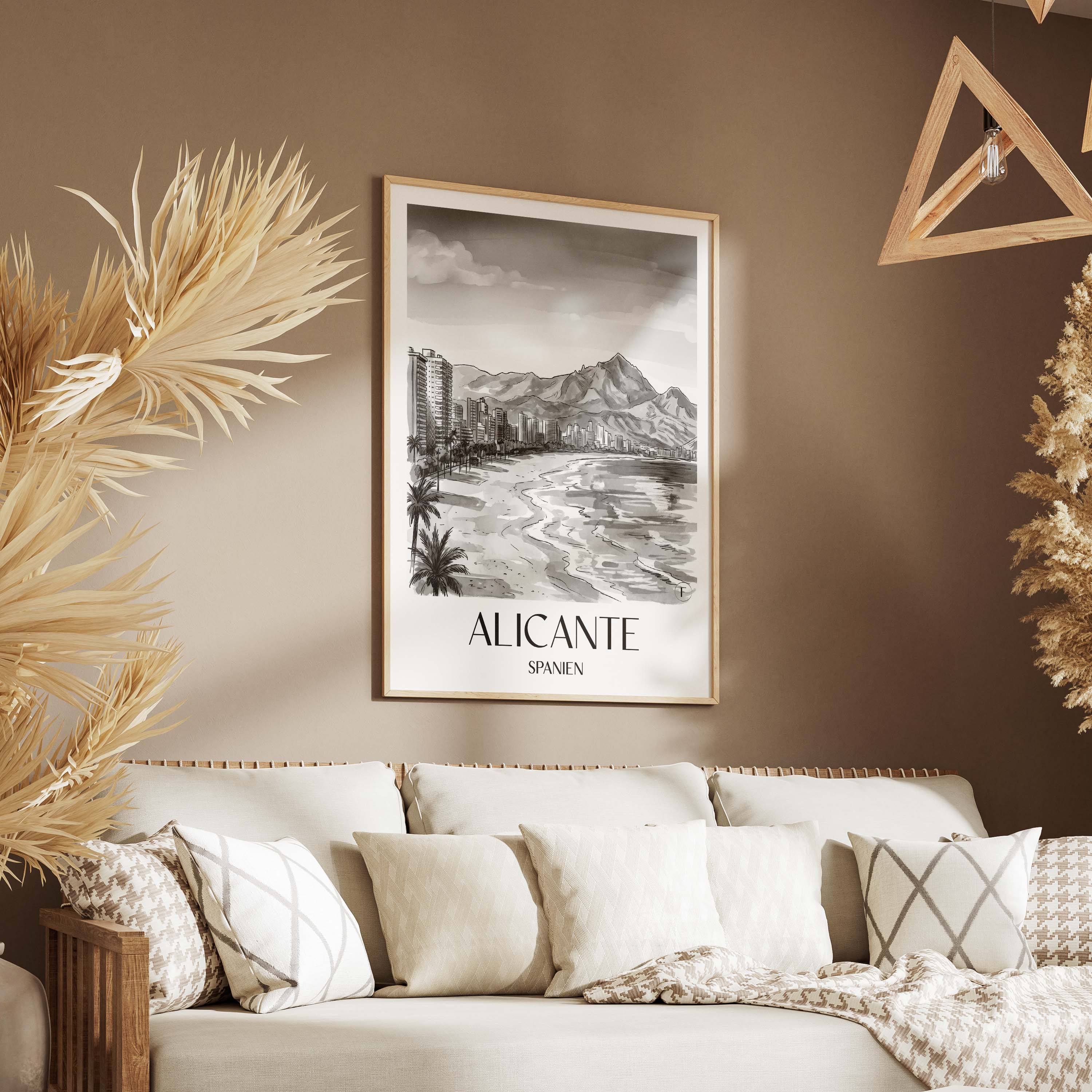 alicante-spanien-spanien-poster-aquarell-schwarz-weiss