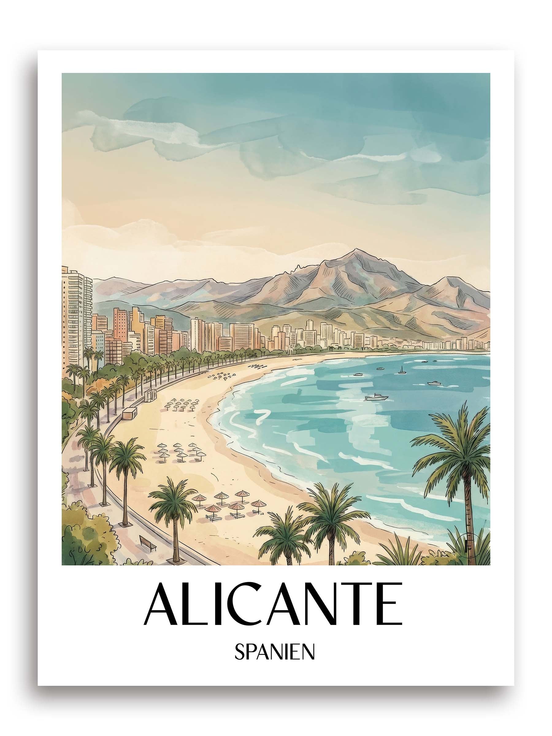 alicante-spanien-spanien-poster-aquarell