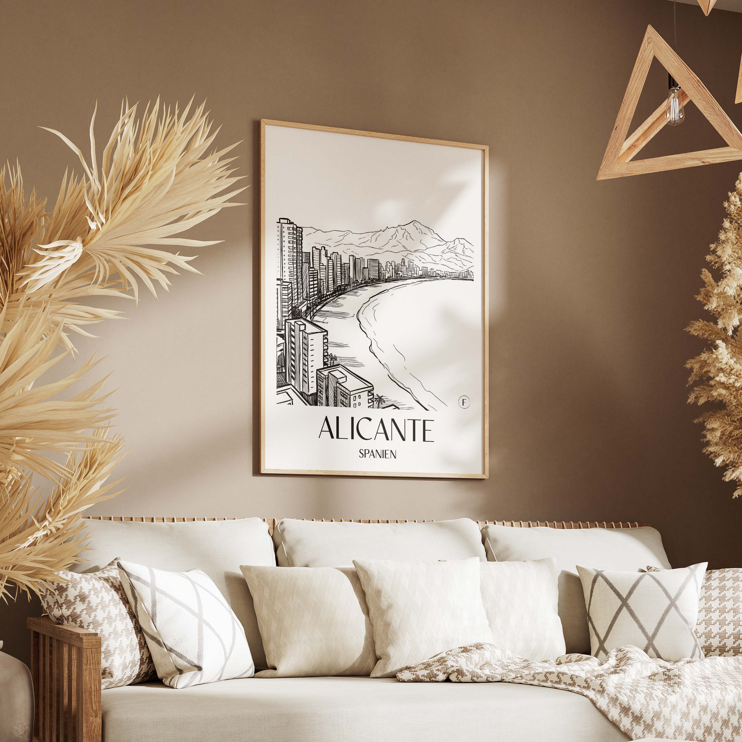 alicante-spanien-spanien-poster-skizze