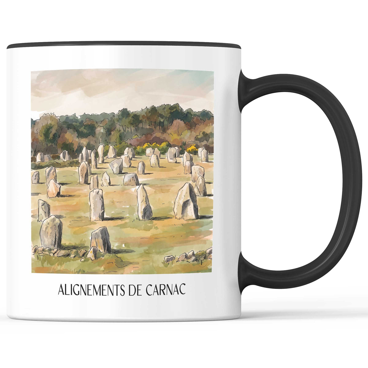 alignements-de-carnac-golfe-du-morbihan-frankreich-kaffeebecher-aquarell