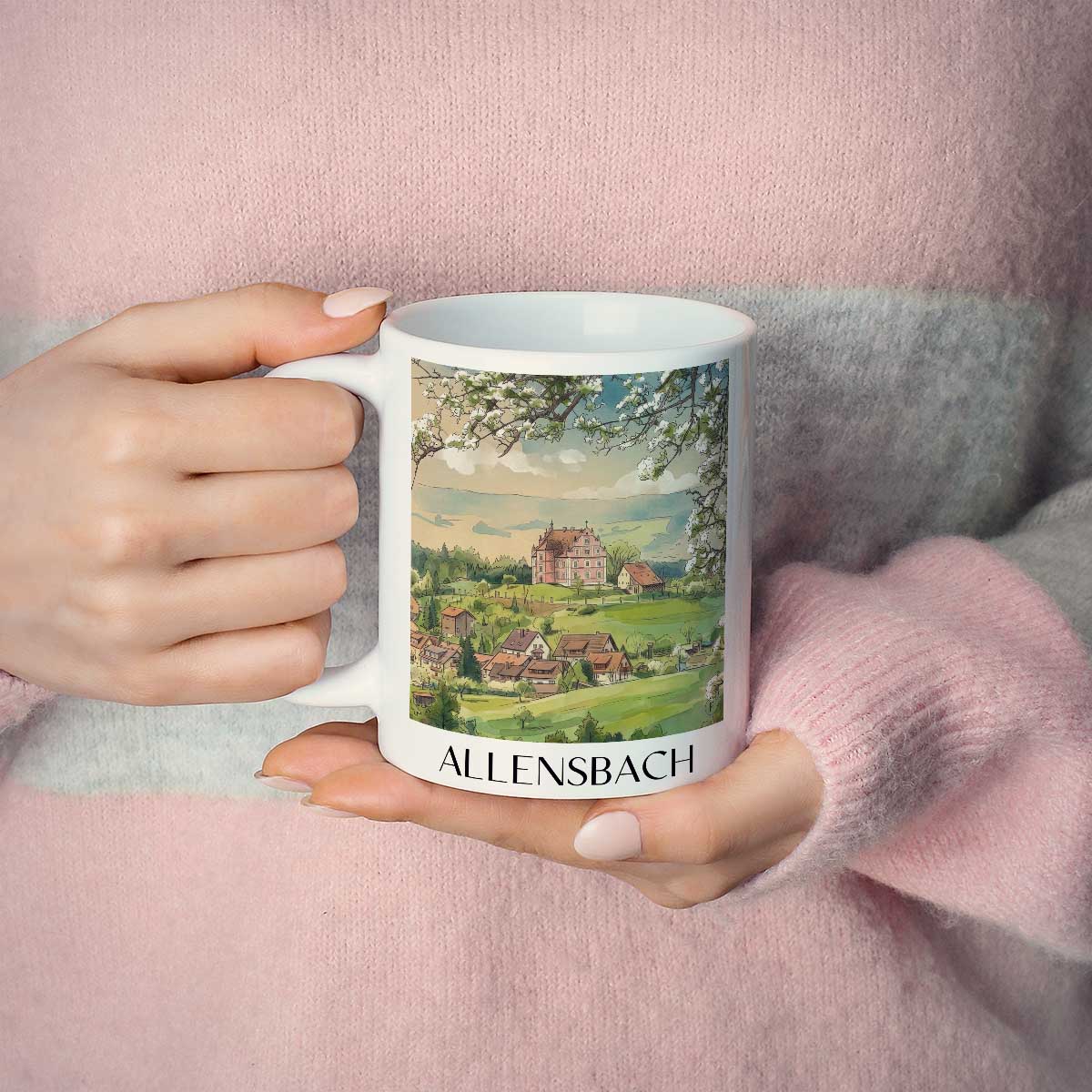allensbach-bodensee-deutschland-kaffeebecher-aquarell