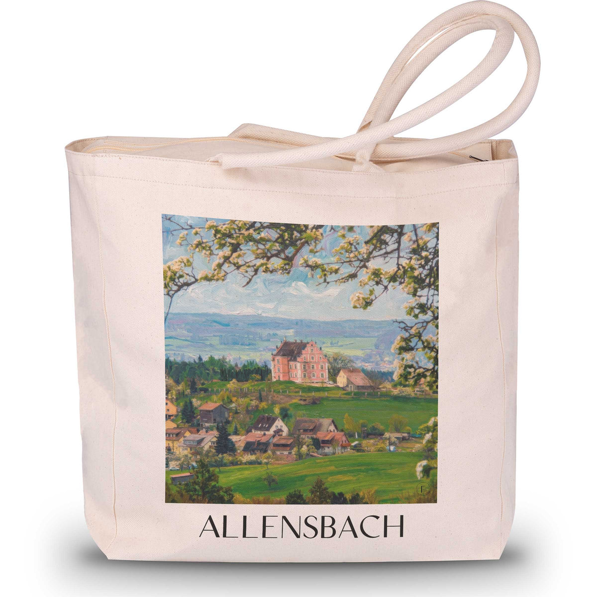 Allensbach Shopping Tasche - Bodensee - Deutschland Tote Bag - Einkaufstasche im Ölgemälde Stil - favplace