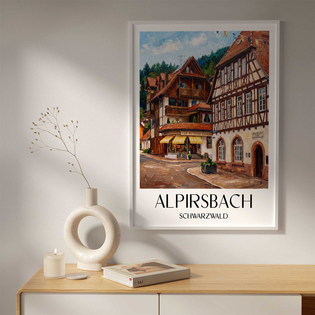 alpirsbach-schwarzwald-deutschland-poster-oil-painting-oelgemaelde