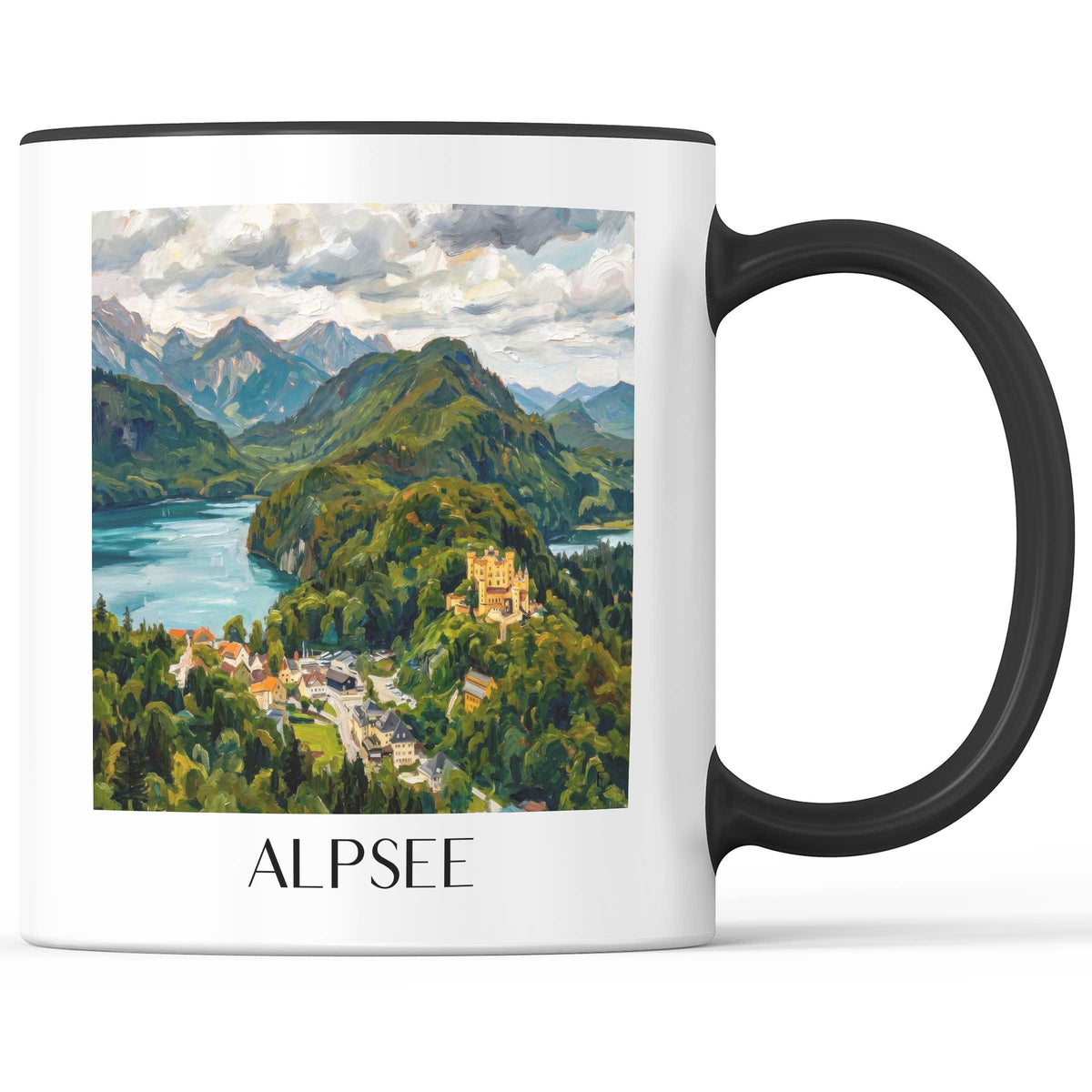 alpsee-ostallgäu-deutschland-kaffeebecher-oil-painting-oelgemaelde