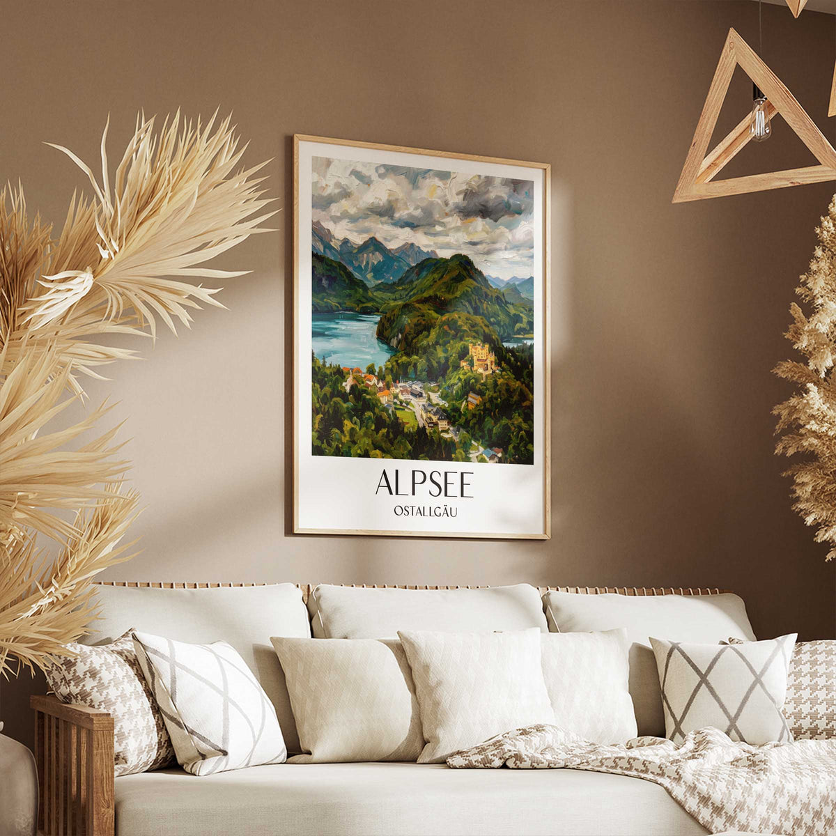 alpsee-ostallgäu-deutschland-poster-oil-painting-oelgemaelde