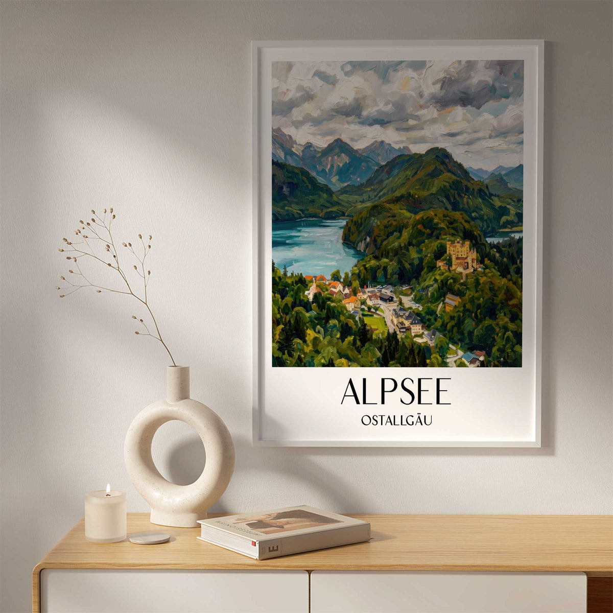 alpsee-ostallgäu-deutschland-poster-oil-painting-oelgemaelde