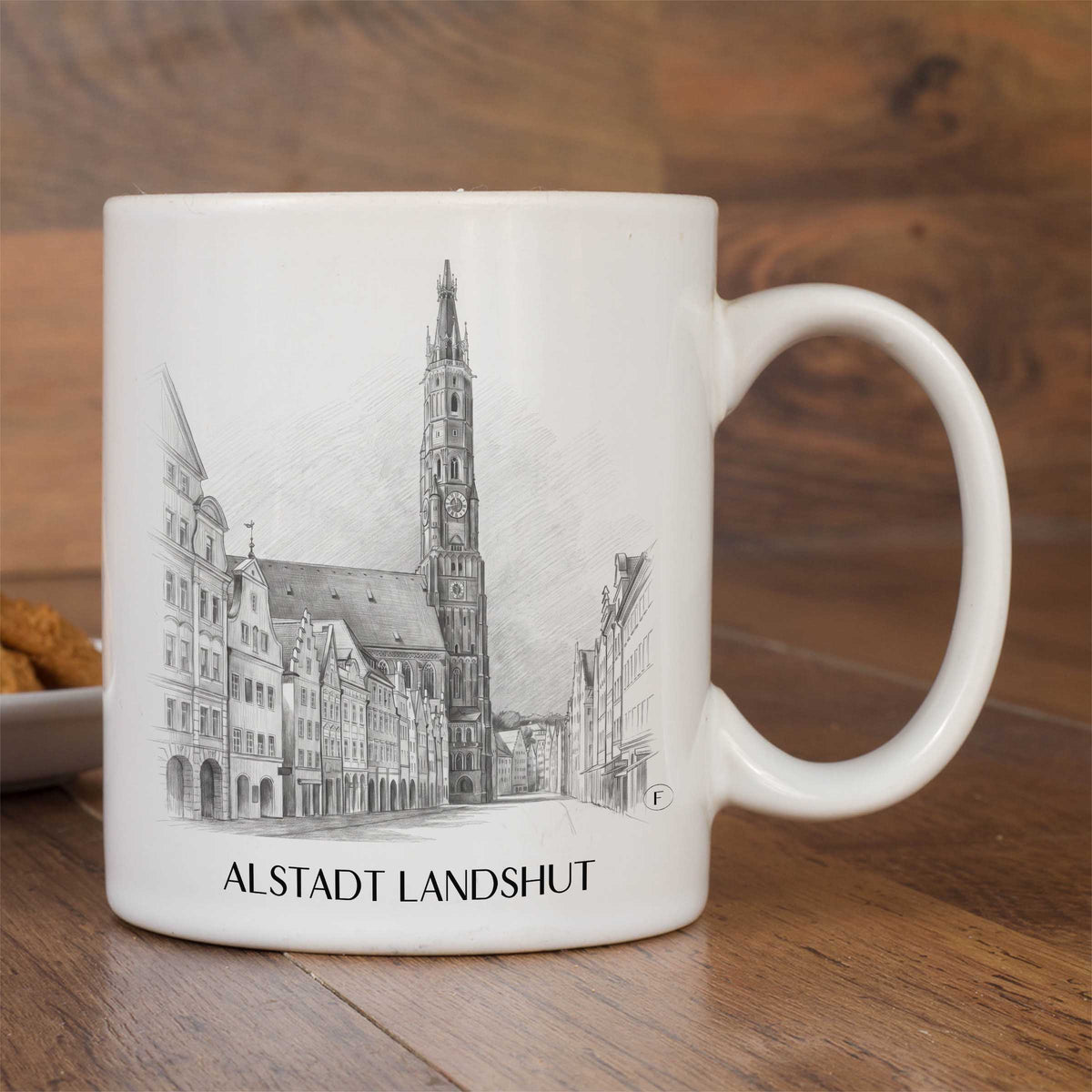 alstadt-landshut-deutschland-kaffeebecher-bleistift-zeichnung-drawing