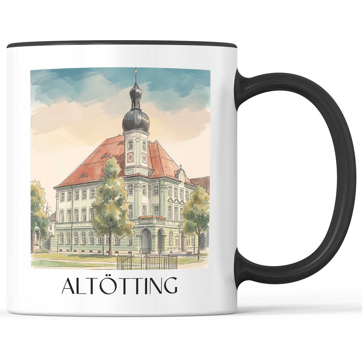altötting-inn-salzach-deutschland-kaffeebecher-aquarell