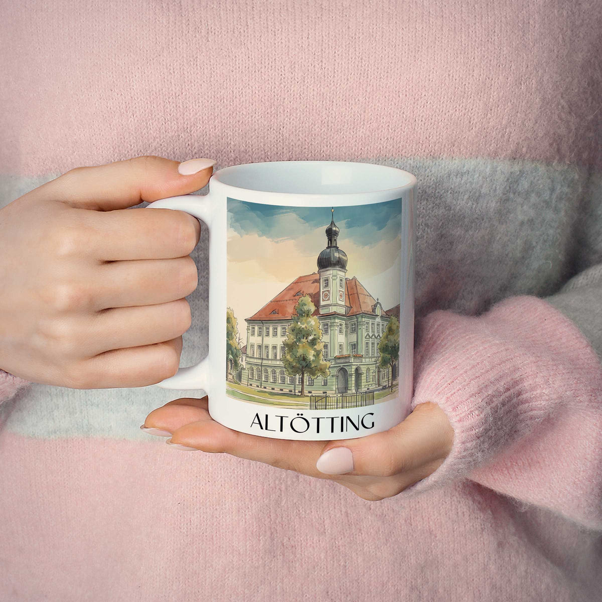 altötting-inn-salzach-deutschland-kaffeebecher-aquarell