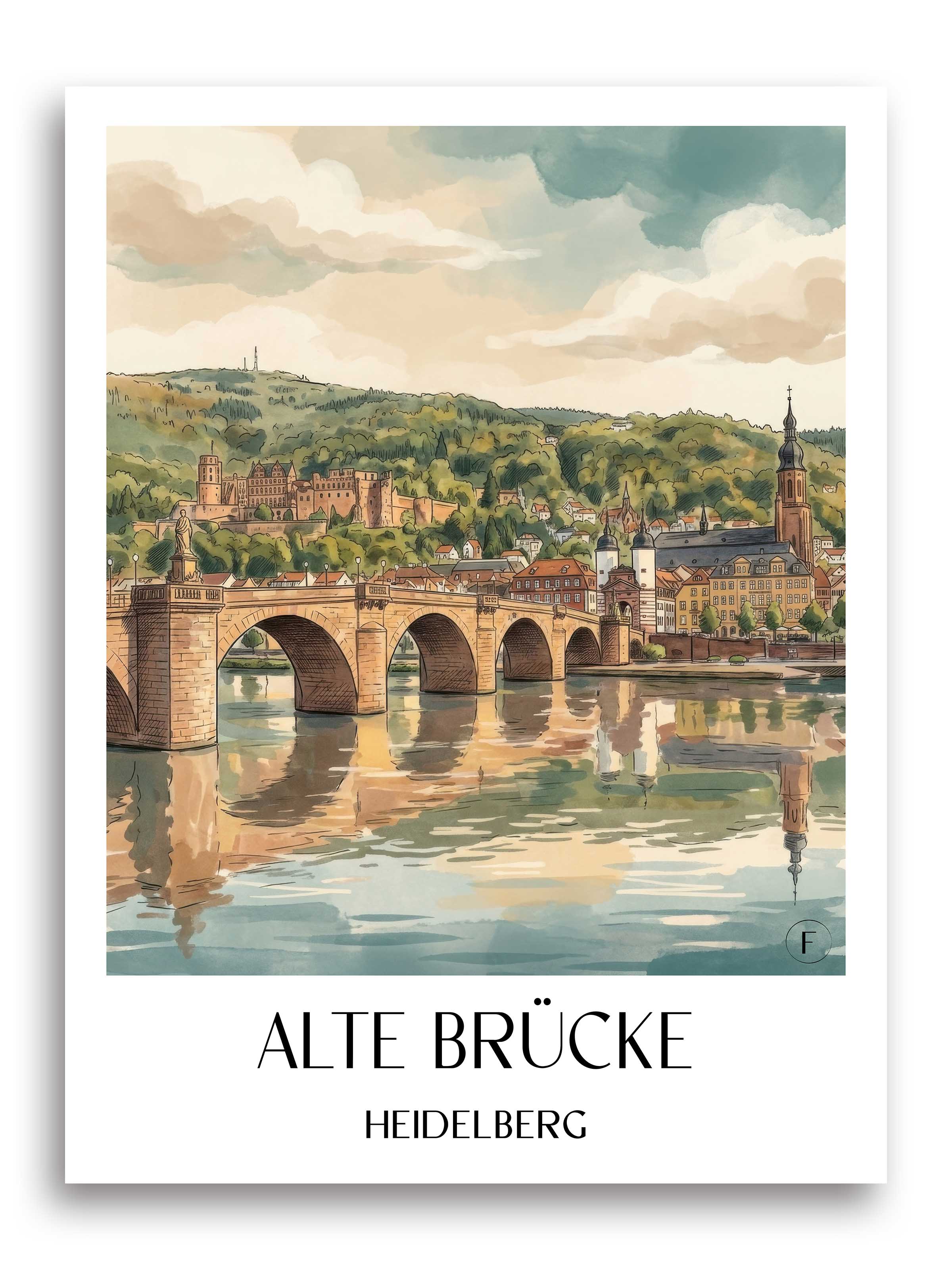 alte-brücke-heidelberg-deutschland-poster-aquarell