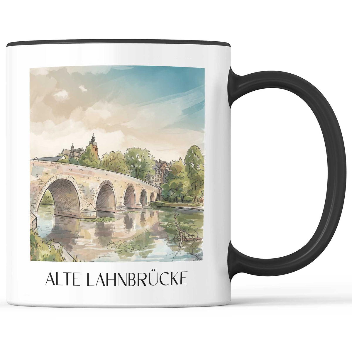 alte-lahnbrücke-wetzlar-deutschland-kaffeebecher-aquarell