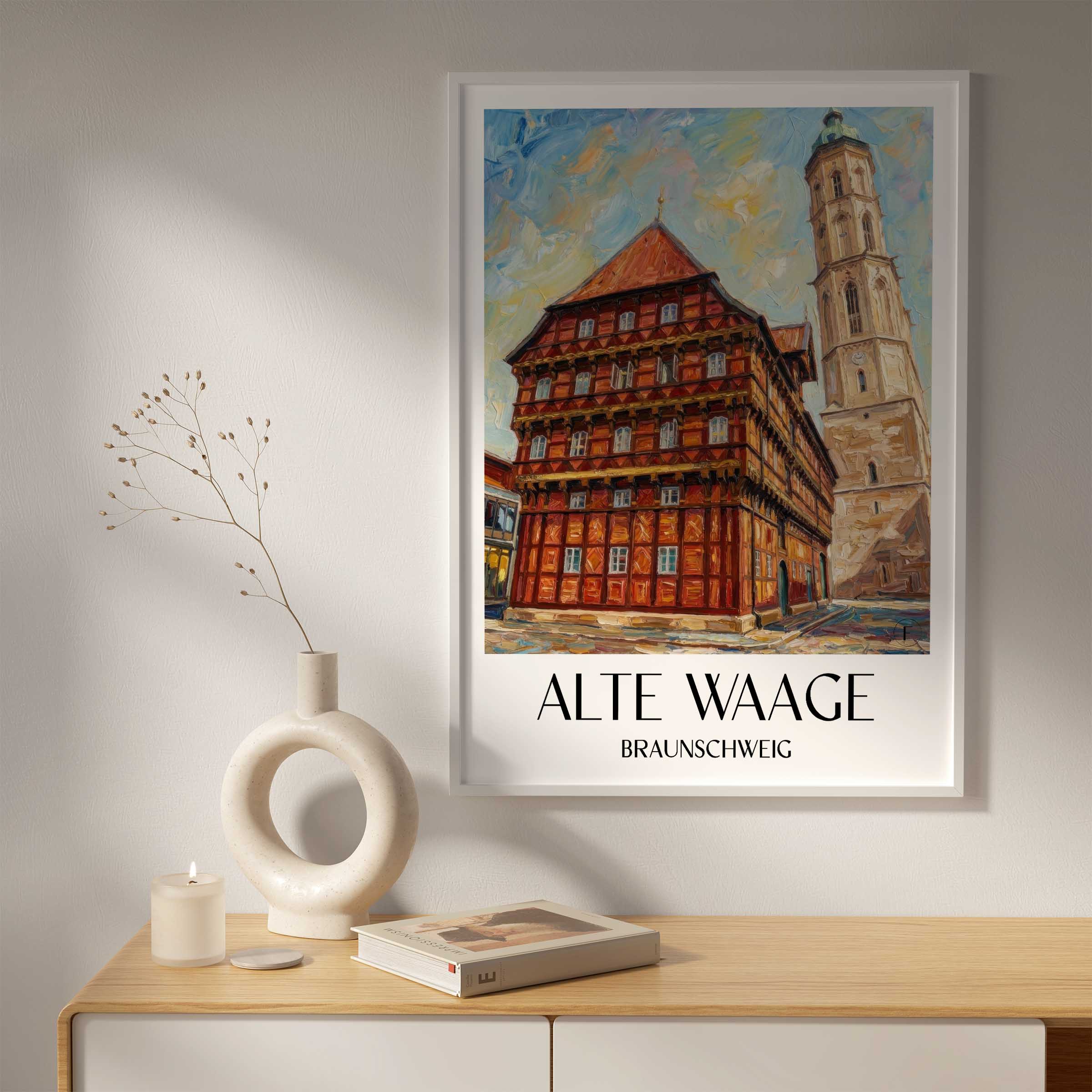 alte-waage-braunschweig-deutschland-poster-oil-painting-oelgemaelde