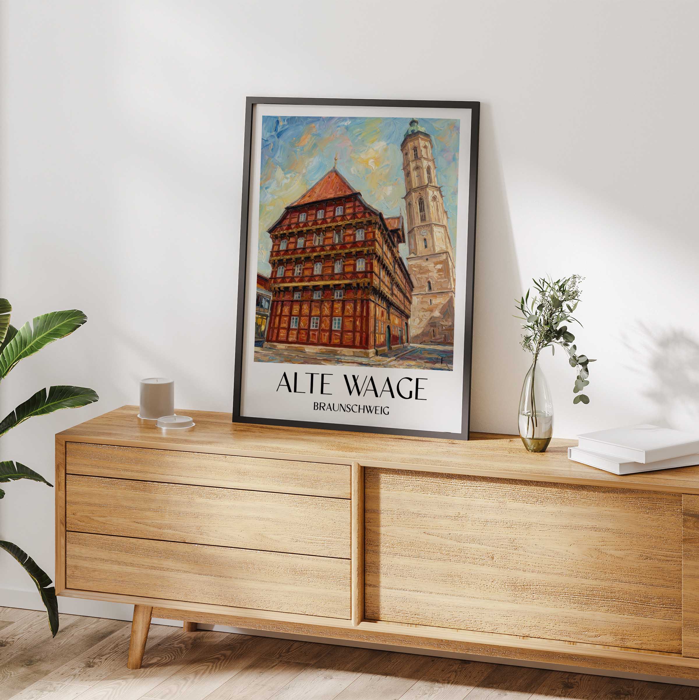 alte-waage-braunschweig-deutschland-poster-oil-painting-oelgemaelde