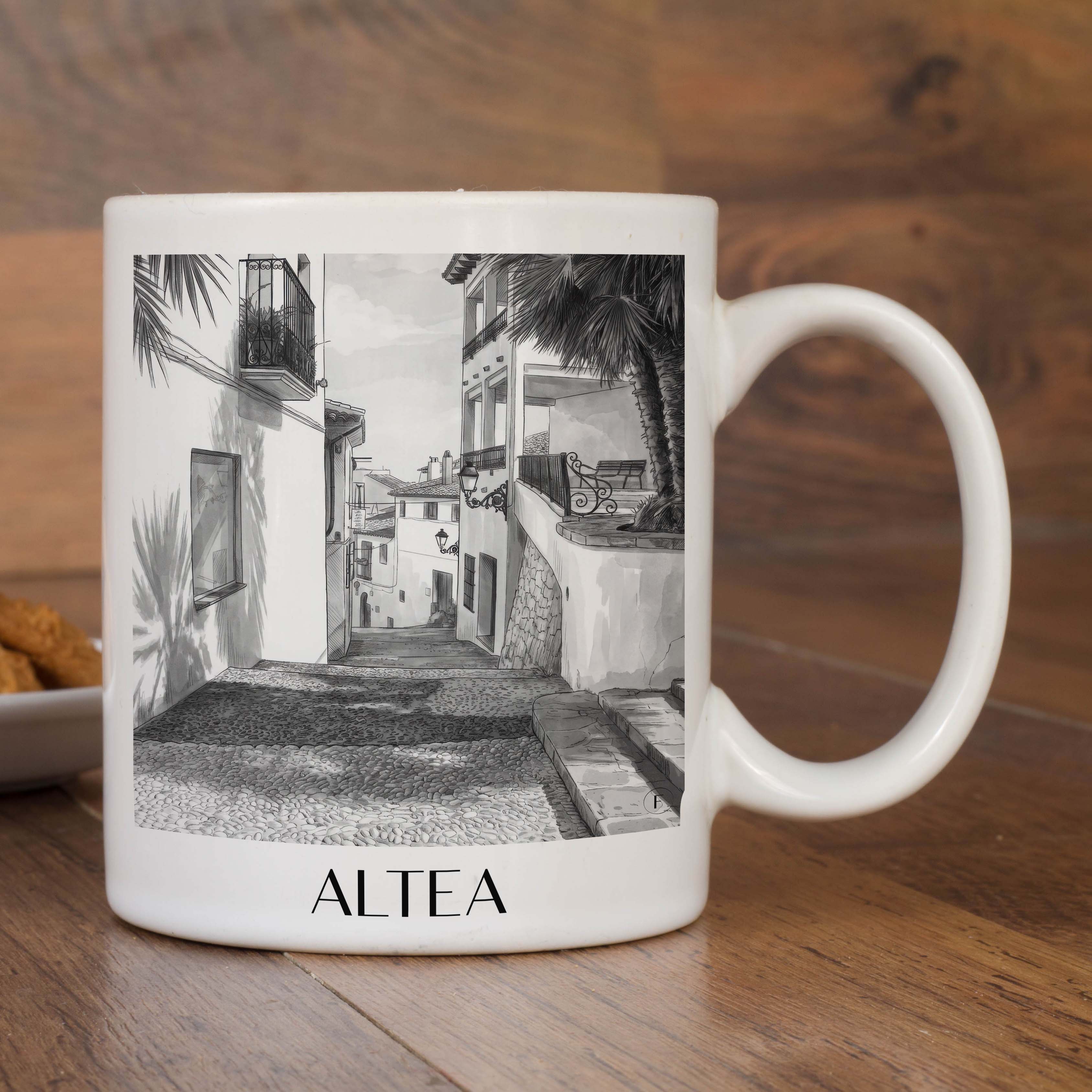 altea-spanien-spanien-kaffeebecher-aquarell-schwarz-weiss