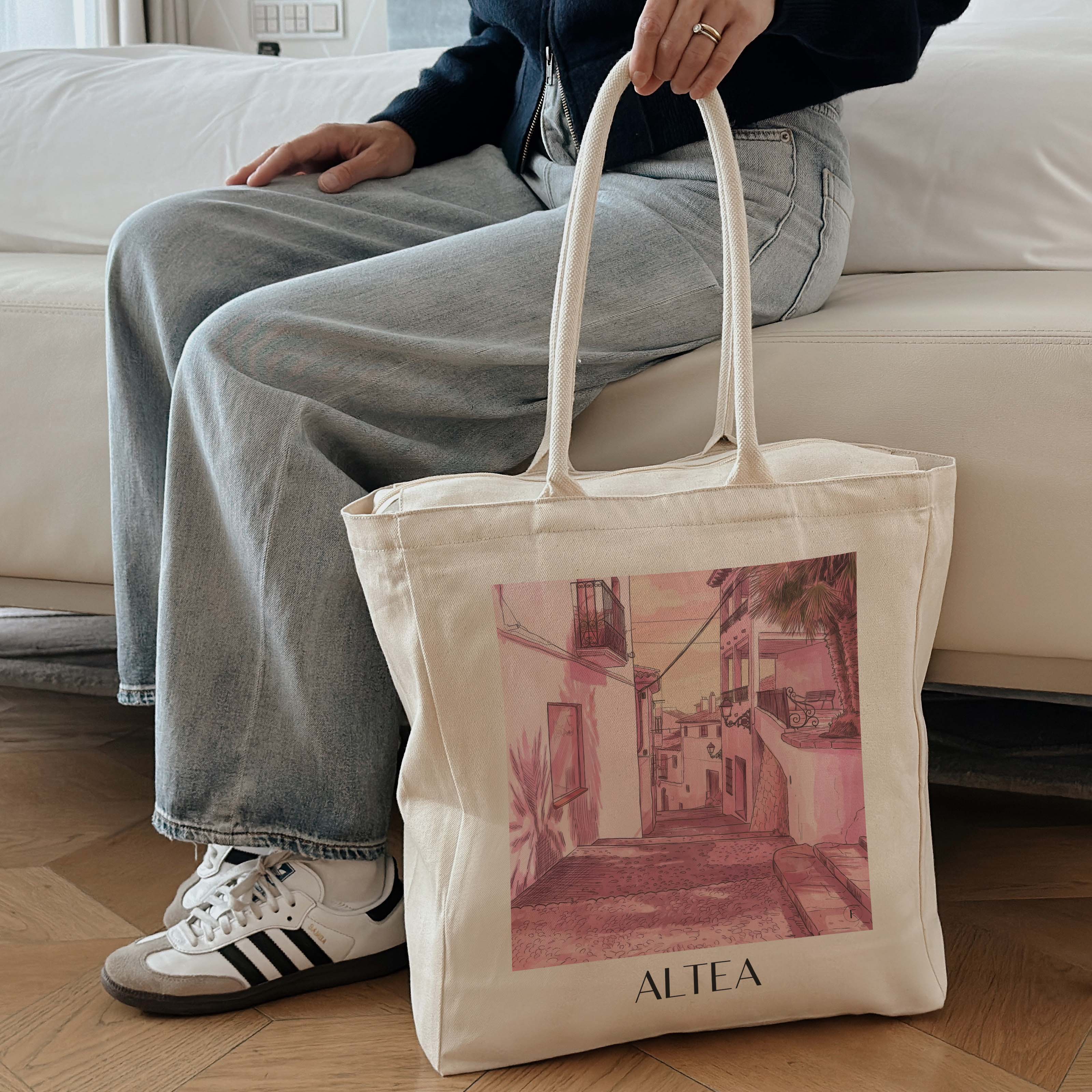 altea-spanien-spanien-einkaufstasche-aquarell-pink-rosa