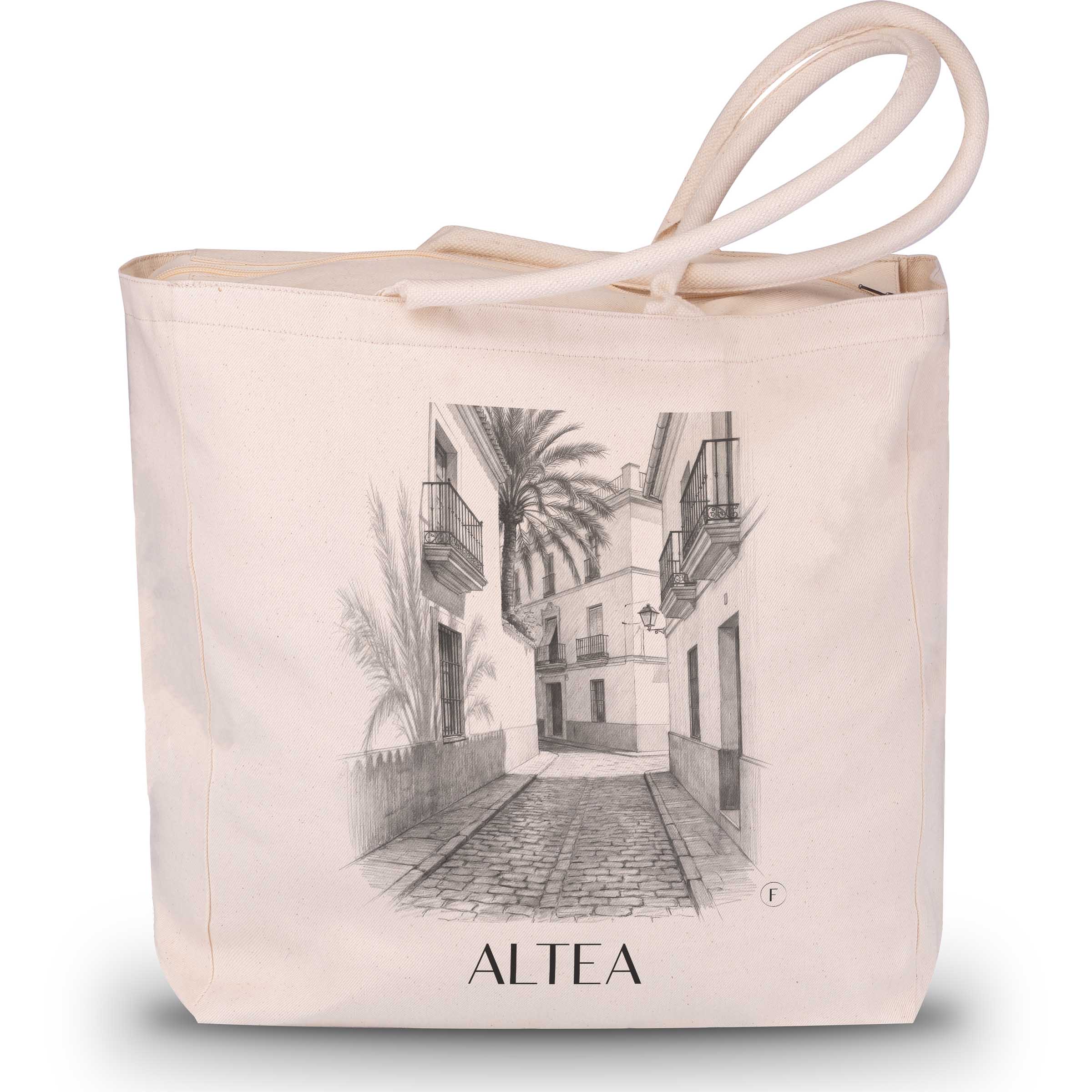 altea-spanien-spanien-einkaufstasche-bleistift-zeichnung-drawing