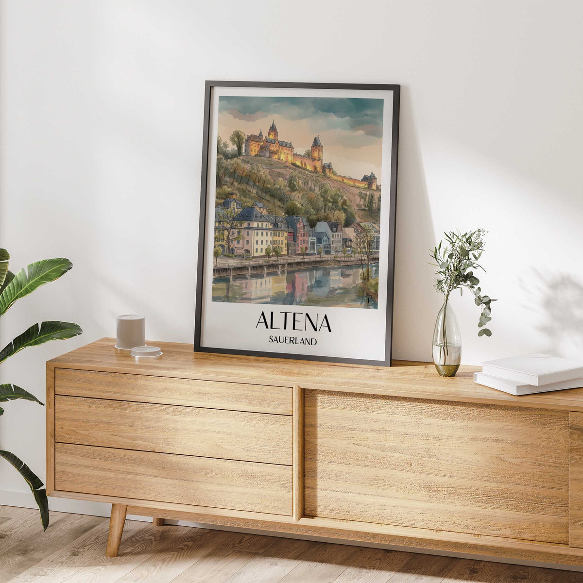 altena-sauerland-deutschland-poster-aquarell