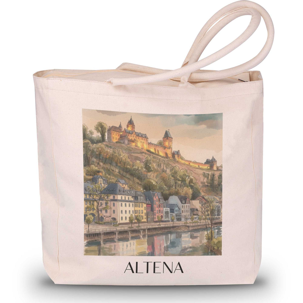 altena-sauerland-deutschland-einkaufstasche-aquarell