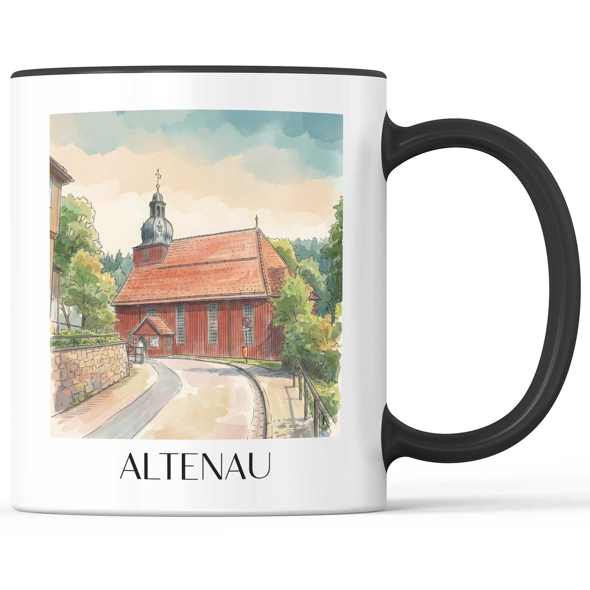 altenau-oberharz-deutschland-kaffeebecher-aquarell