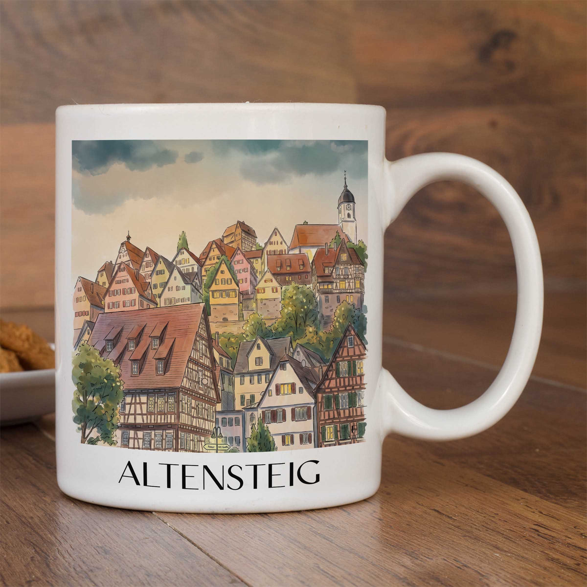 altensteig-nordschwarzwald-deutschland-kaffeebecher-aquarell
