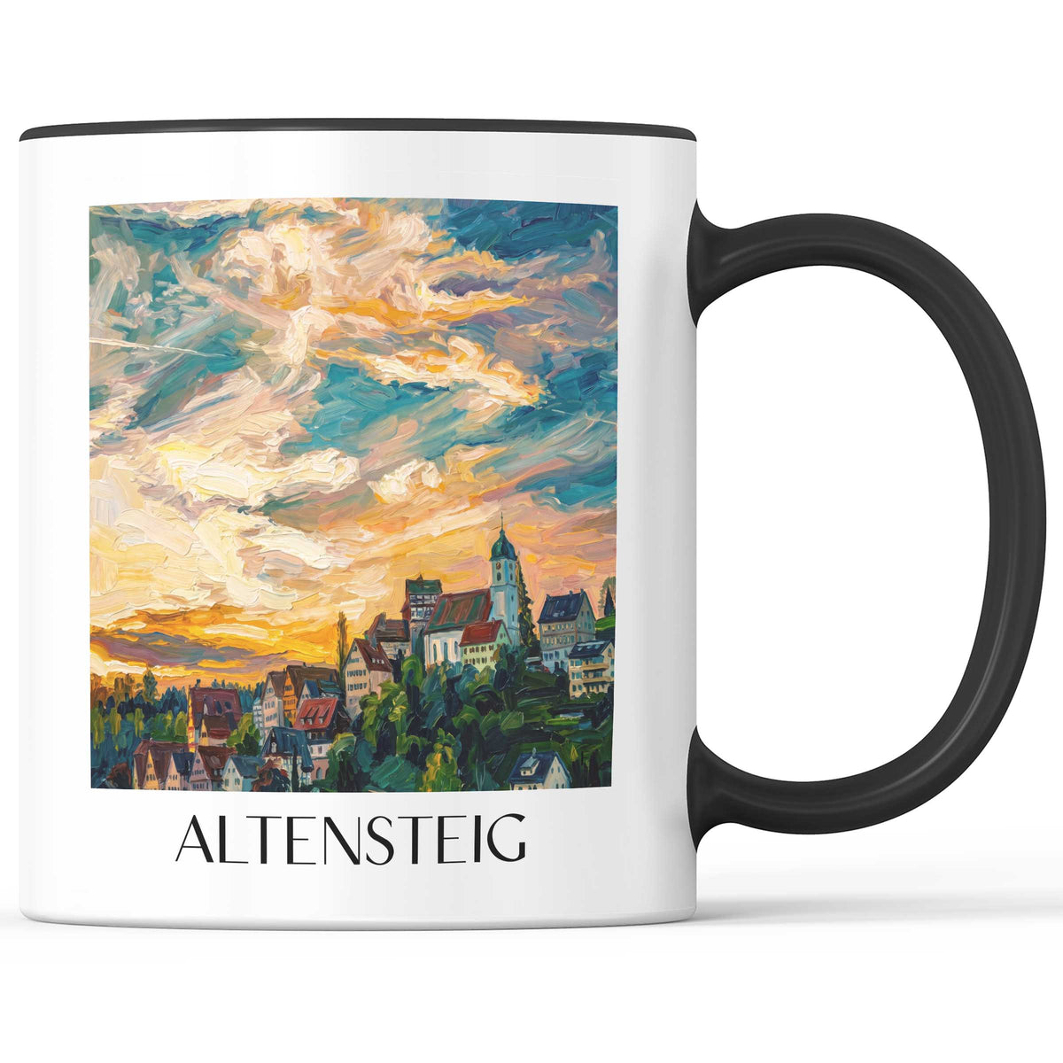 altensteig-nordschwarzwald-deutschland-kaffeebecher-oil-painting-oelgemaelde