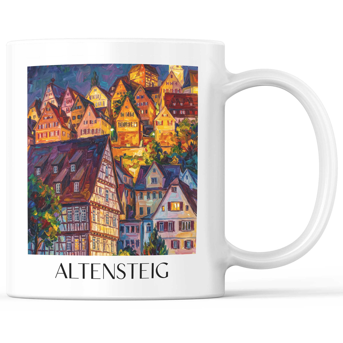 altensteig-nordschwarzwald-deutschland-kaffeebecher-oil-painting-oelgemaelde