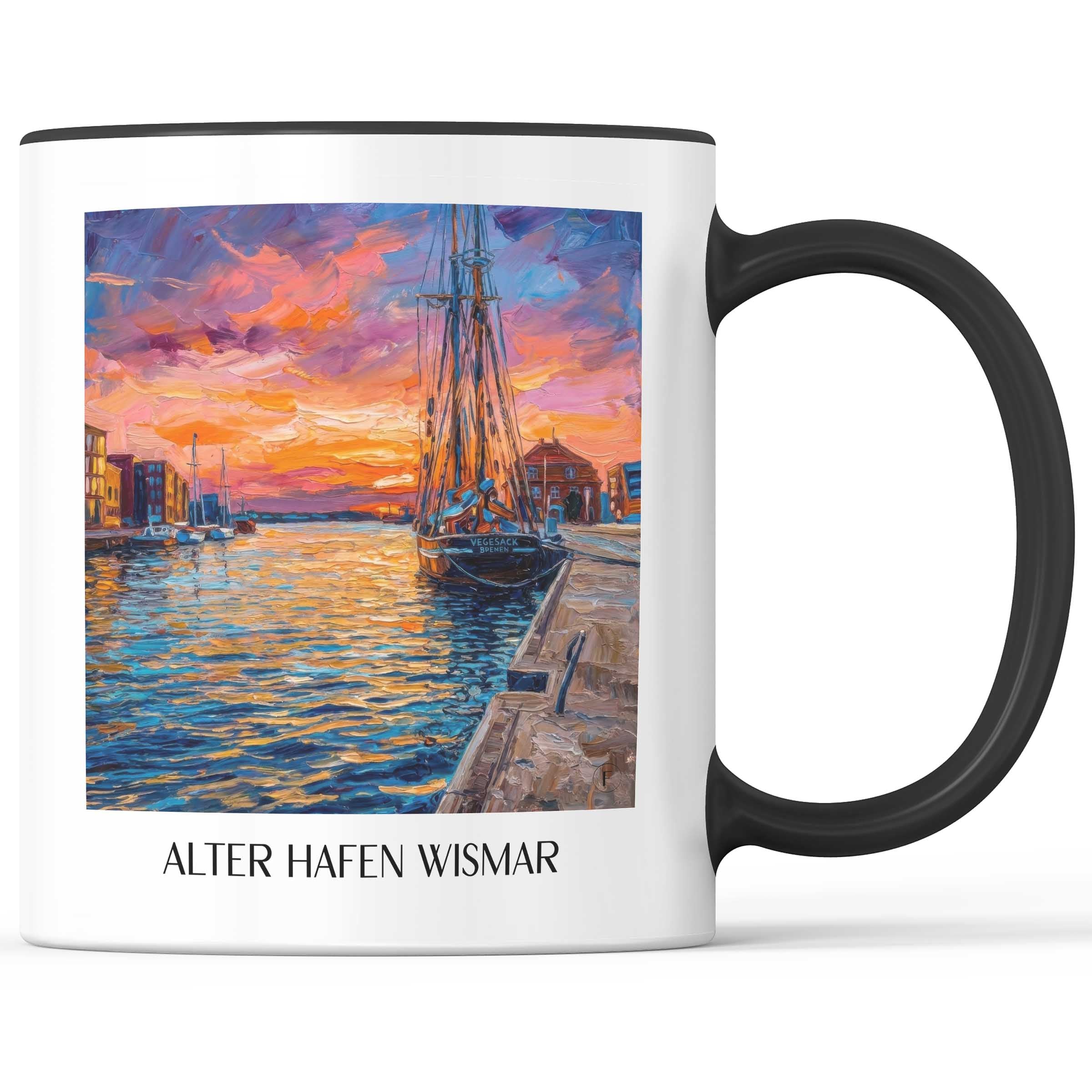 alter-hafen-wismar-deutschland-kaffeebecher-oil-painting-oelgemaelde