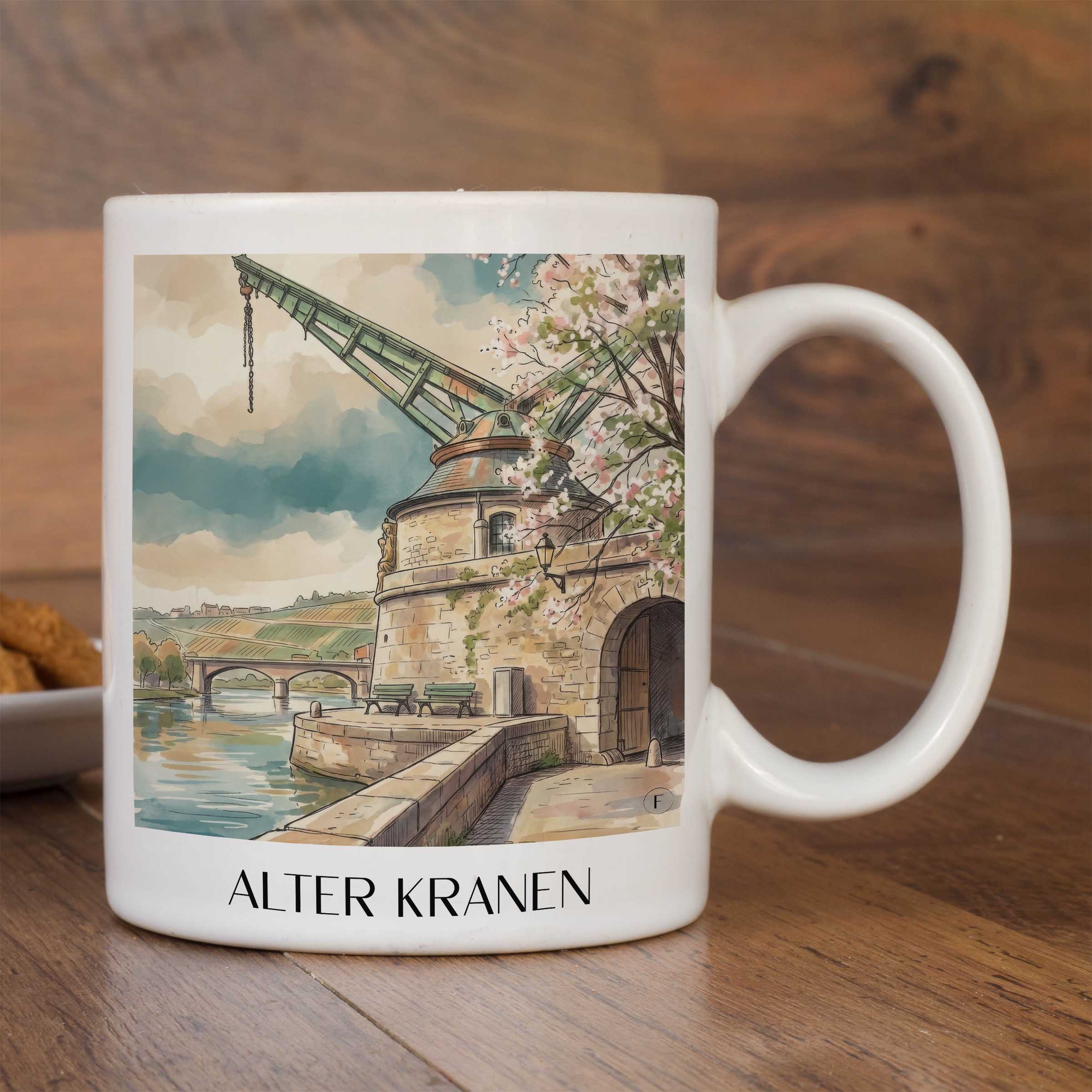 alter-kranen-würzburg-deutschland-kaffeebecher-aquarell
