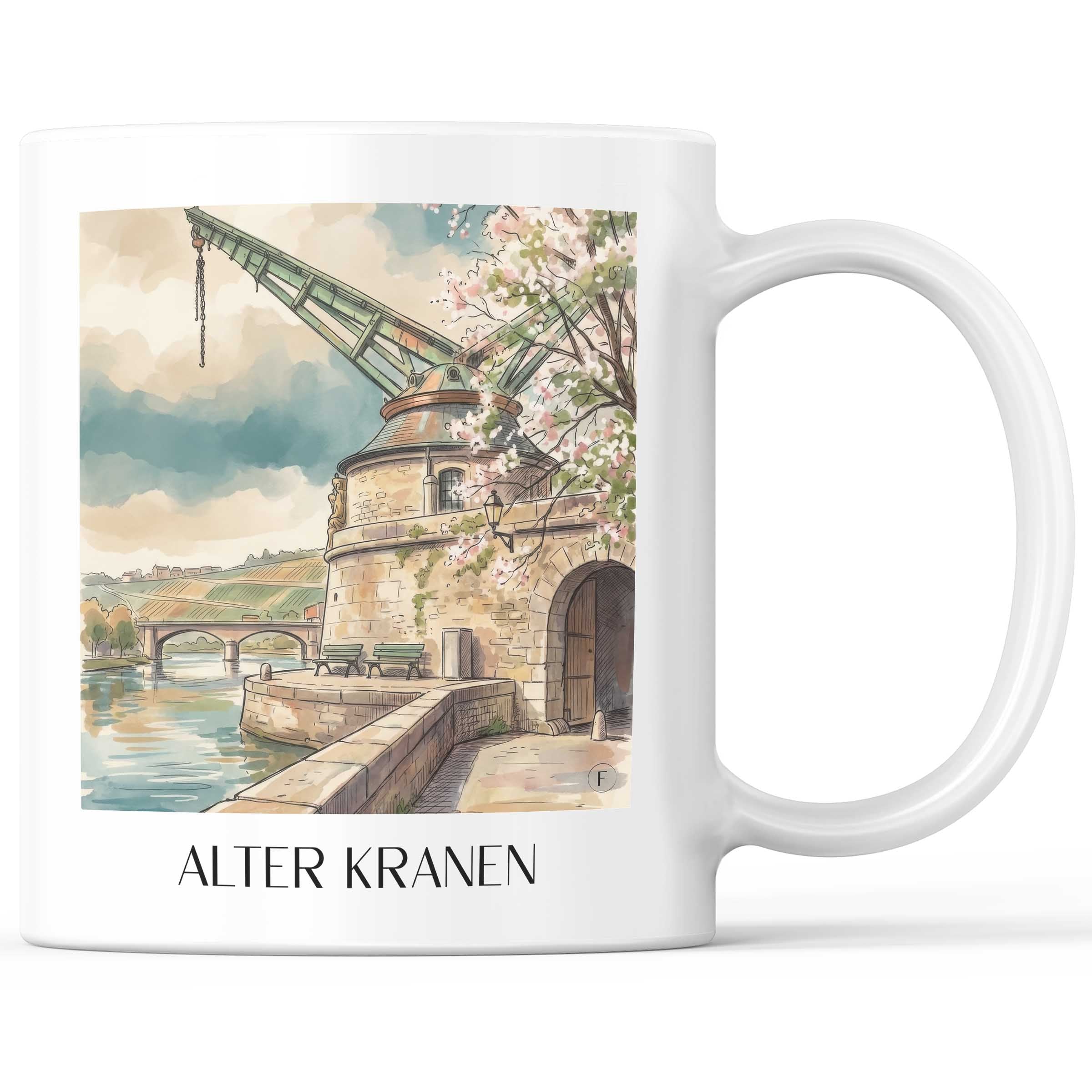alter-kranen-würzburg-deutschland-kaffeebecher-aquarell