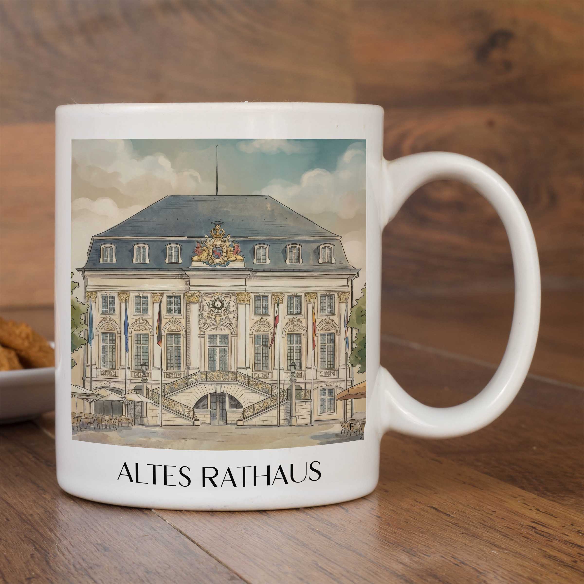 altes-rathaus-bonn-deutschland-kaffeebecher-aquarell