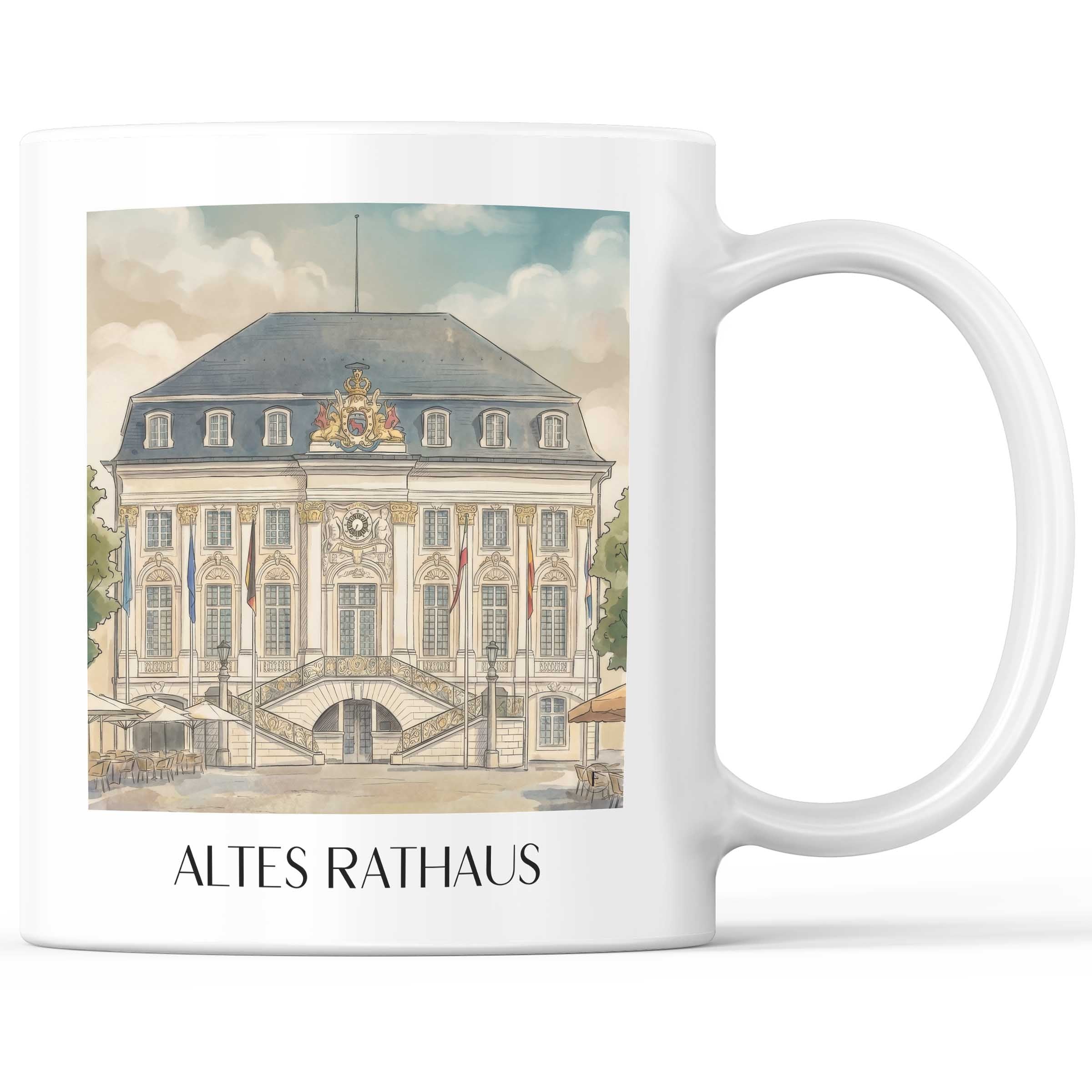 altes-rathaus-bonn-deutschland-kaffeebecher-aquarell