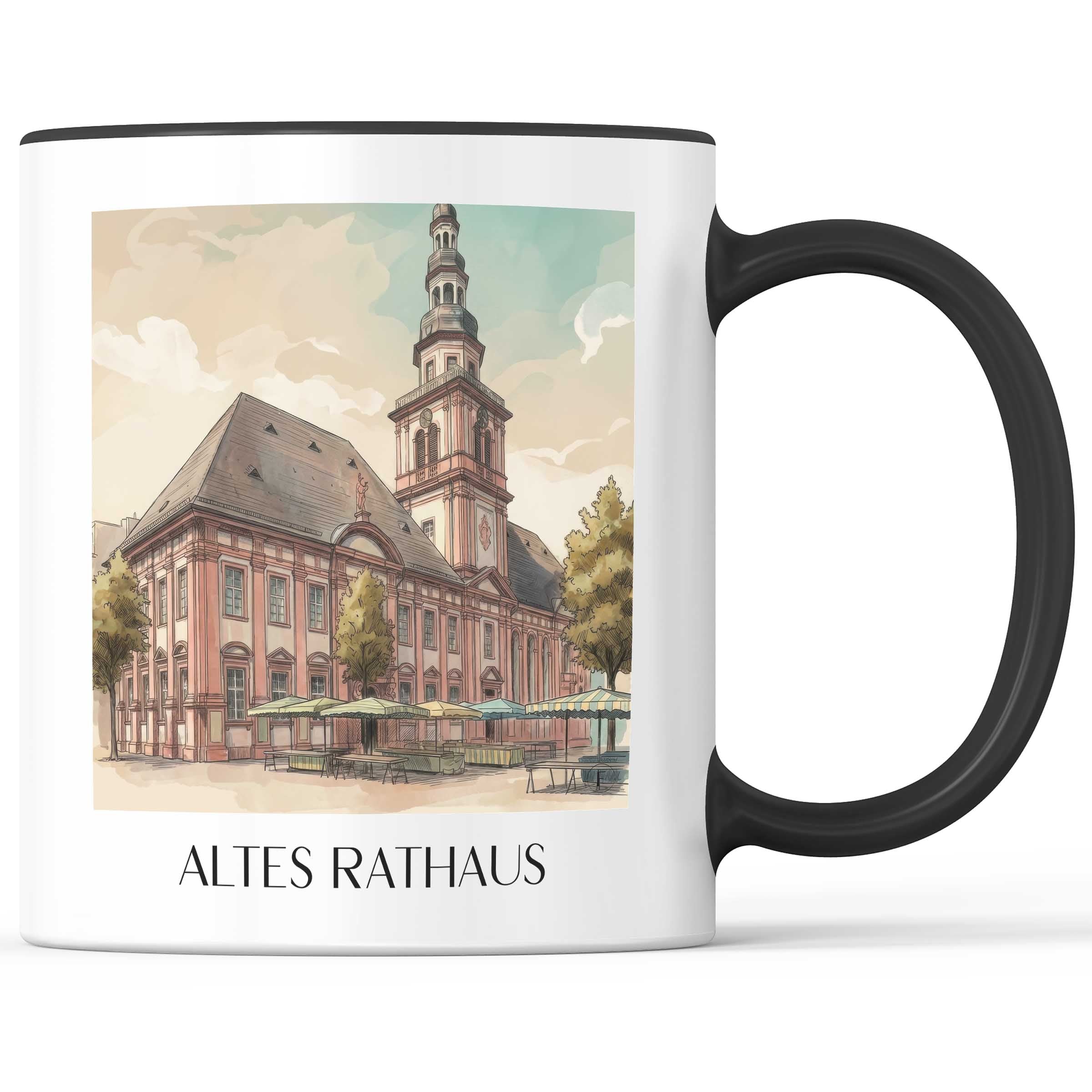 altes-rathaus-mannheim-deutschland-und-deutschland-kaffeebecher-aquarell