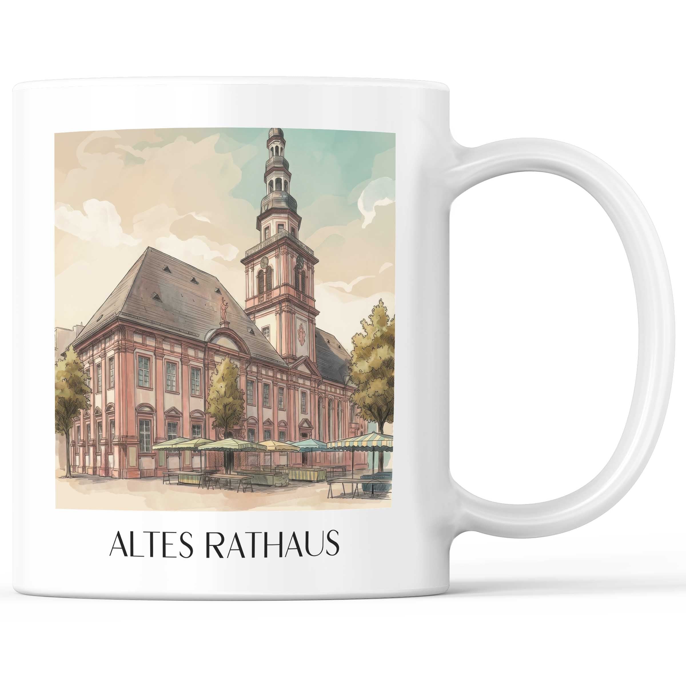 altes-rathaus-mannheim-deutschland-und-deutschland-kaffeebecher-aquarell