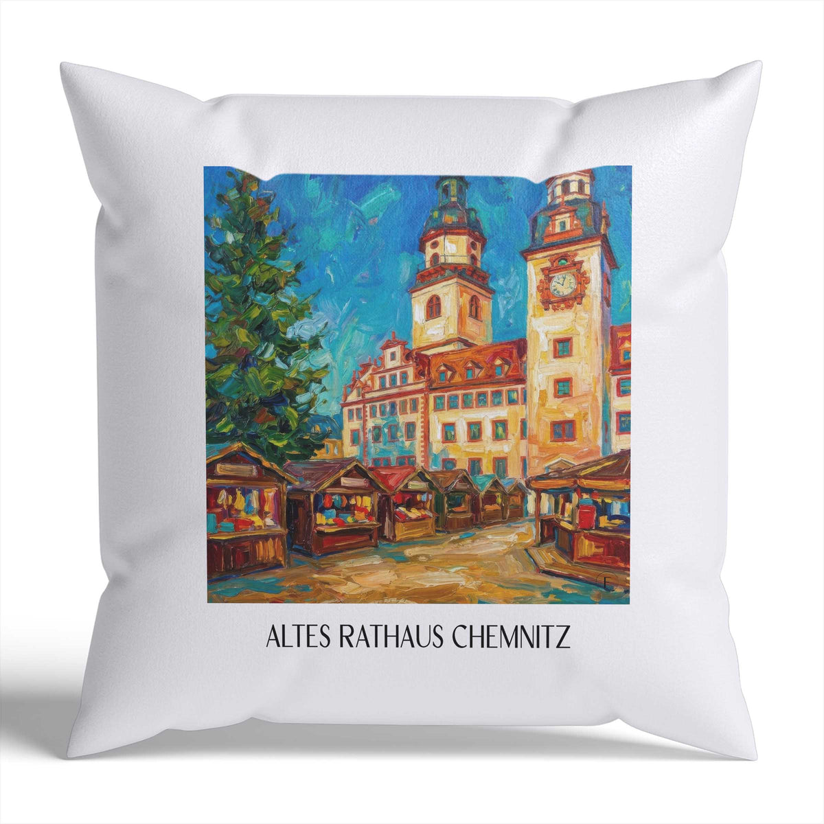altes-rathaus-chemnitz-deutschland-kissenbezug-oil-painting-oelgemaelde