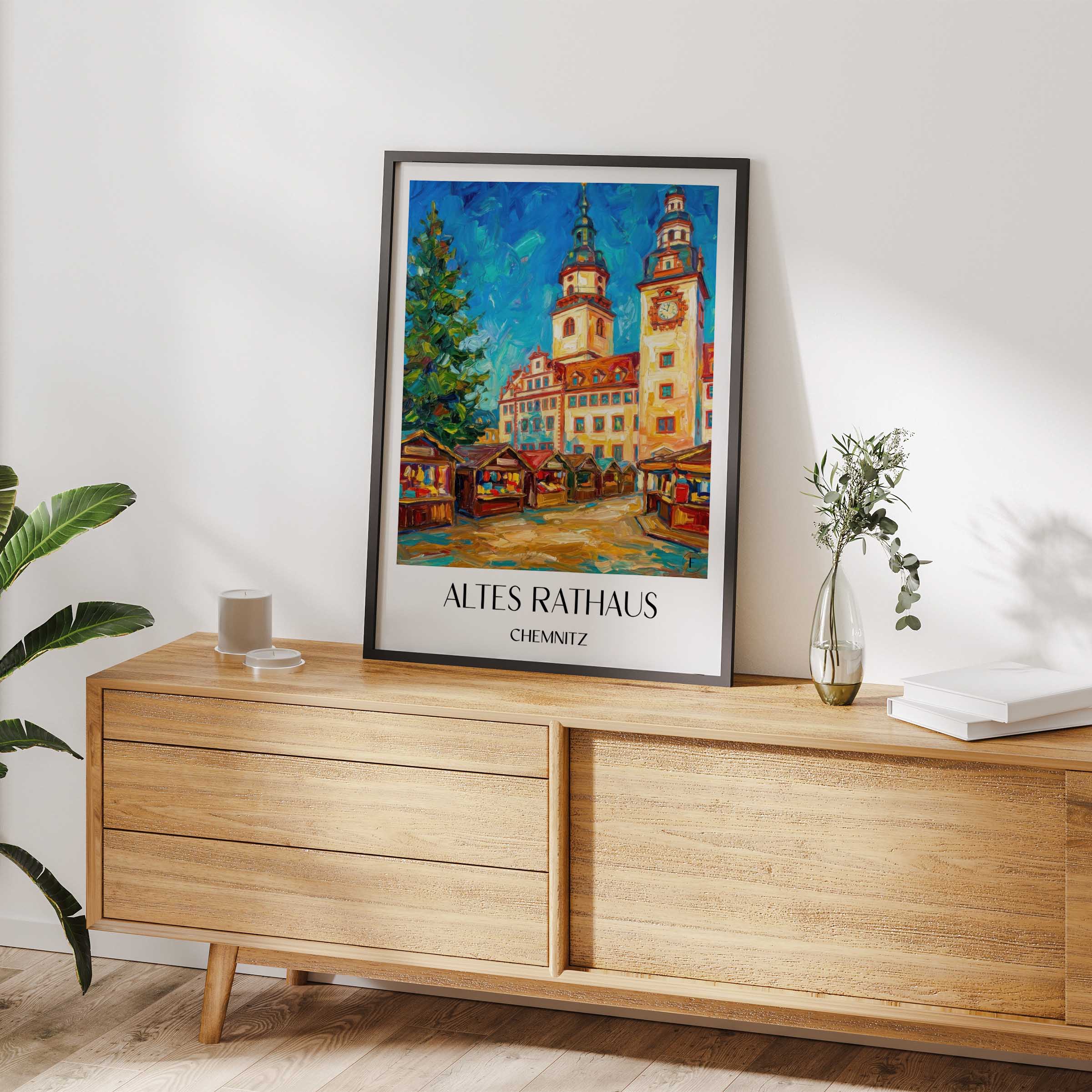 altes-rathaus-chemnitz-deutschland-poster-oil-painting-oelgemaelde