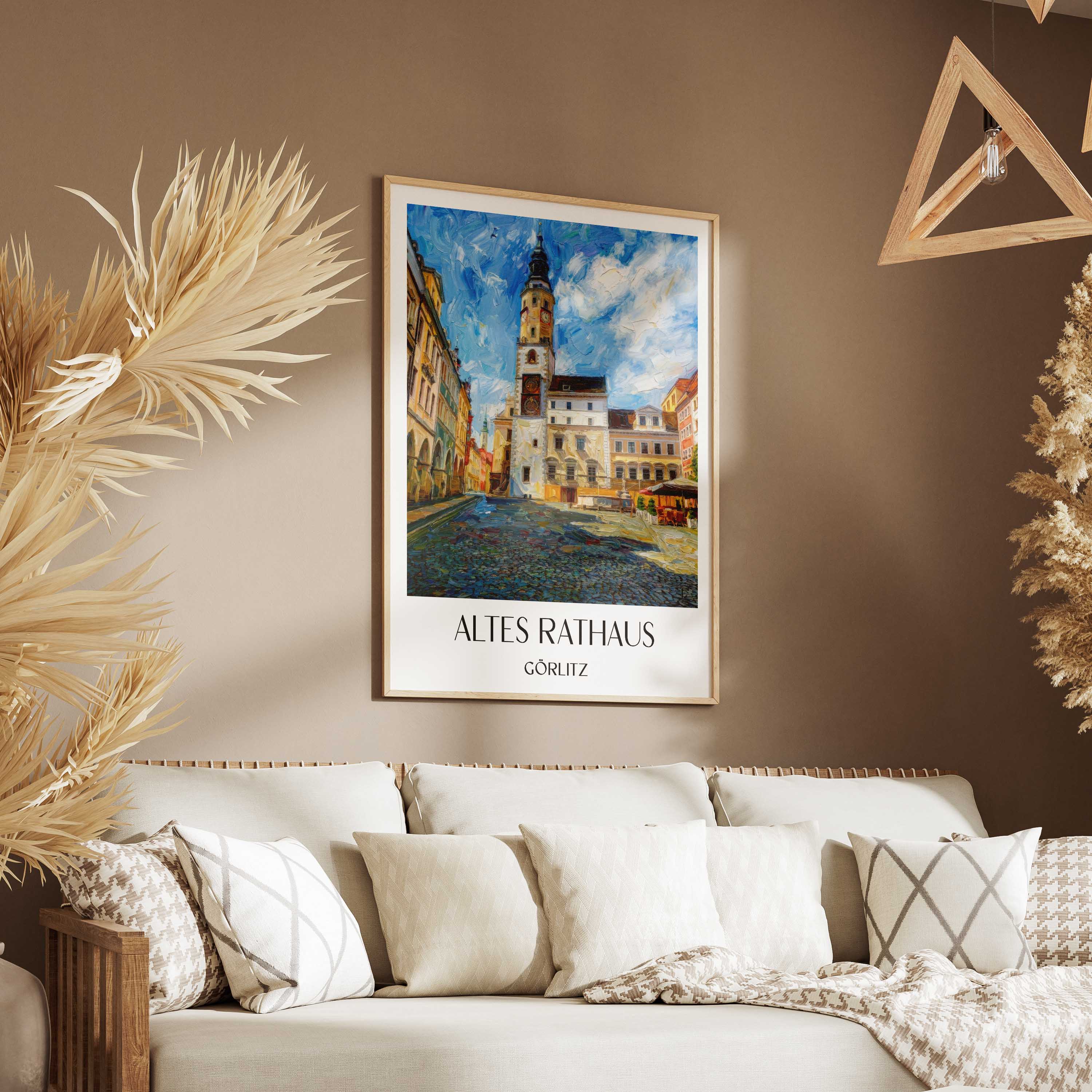altes-rathaus-görlitz-deutschland-poster-oil-painting-oelgemaelde