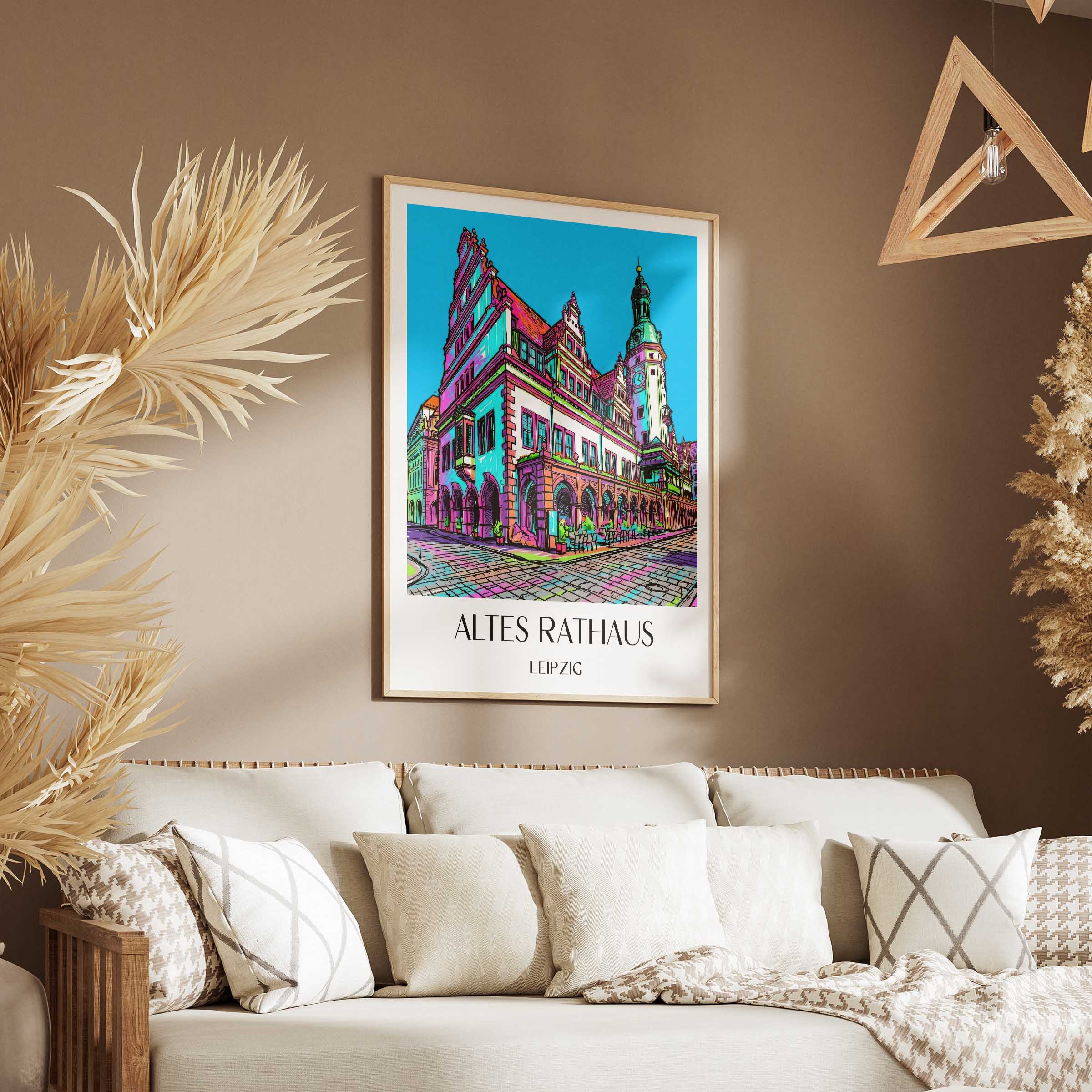 altes-rathaus-leipzig-deutschland-poster-graffiti