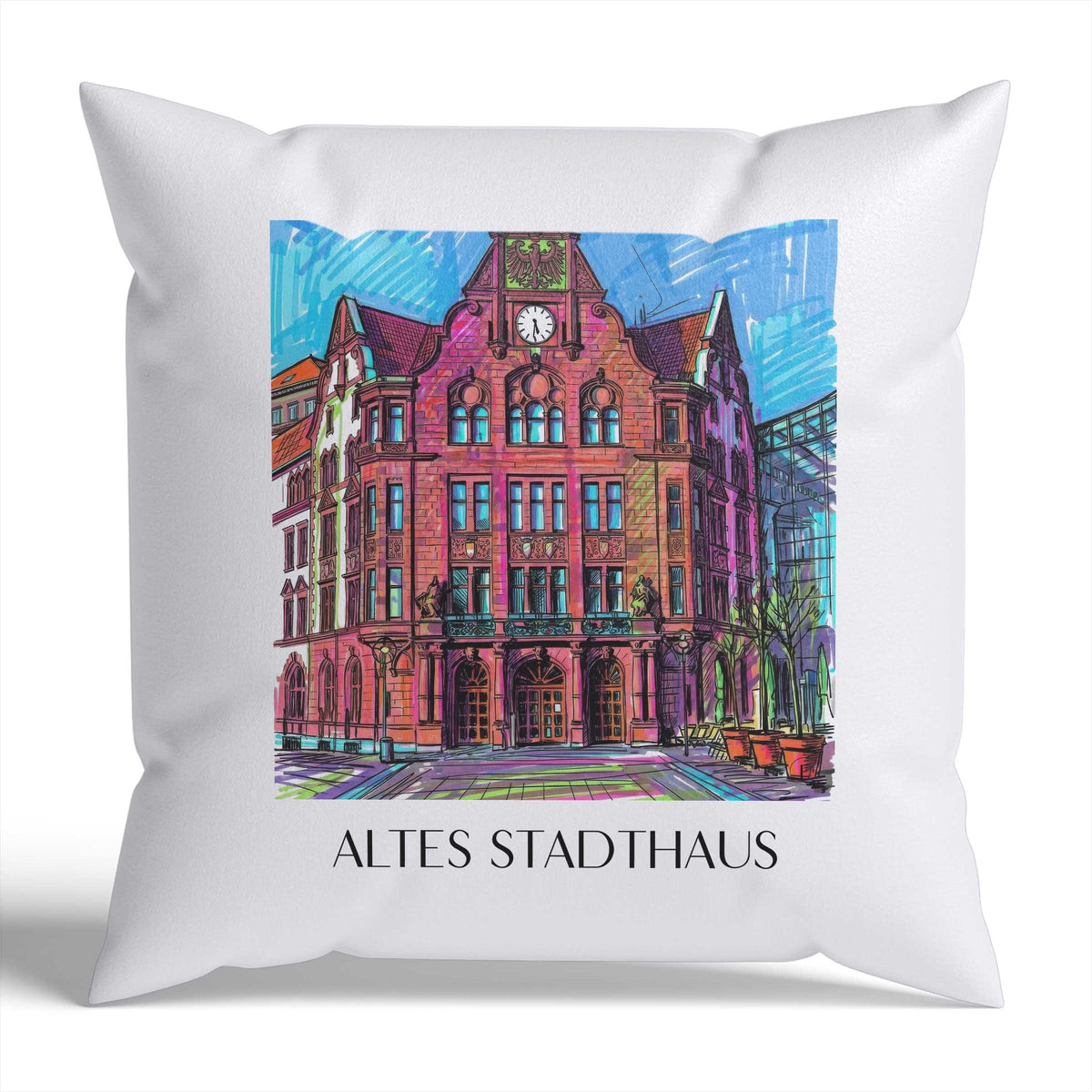 altes-stadthaus-dortmund-deutschland-kissenbezug-graffiti