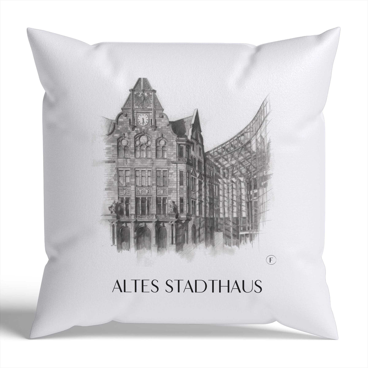 altes-stadthaus-dortmund-deutschland-kissenbezug-bleistift-zeichnung-drawing